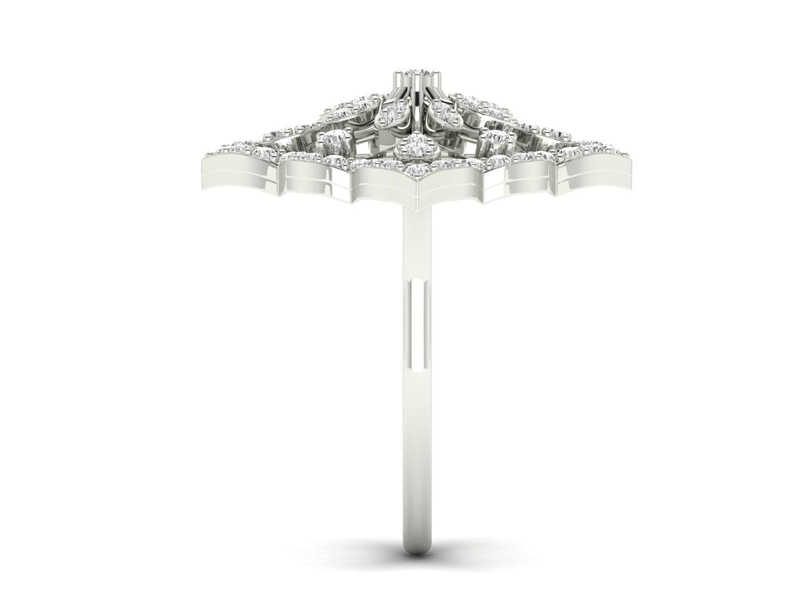 Women Pendant Earrings Ring set 3dm stl render detail 3D print model_51