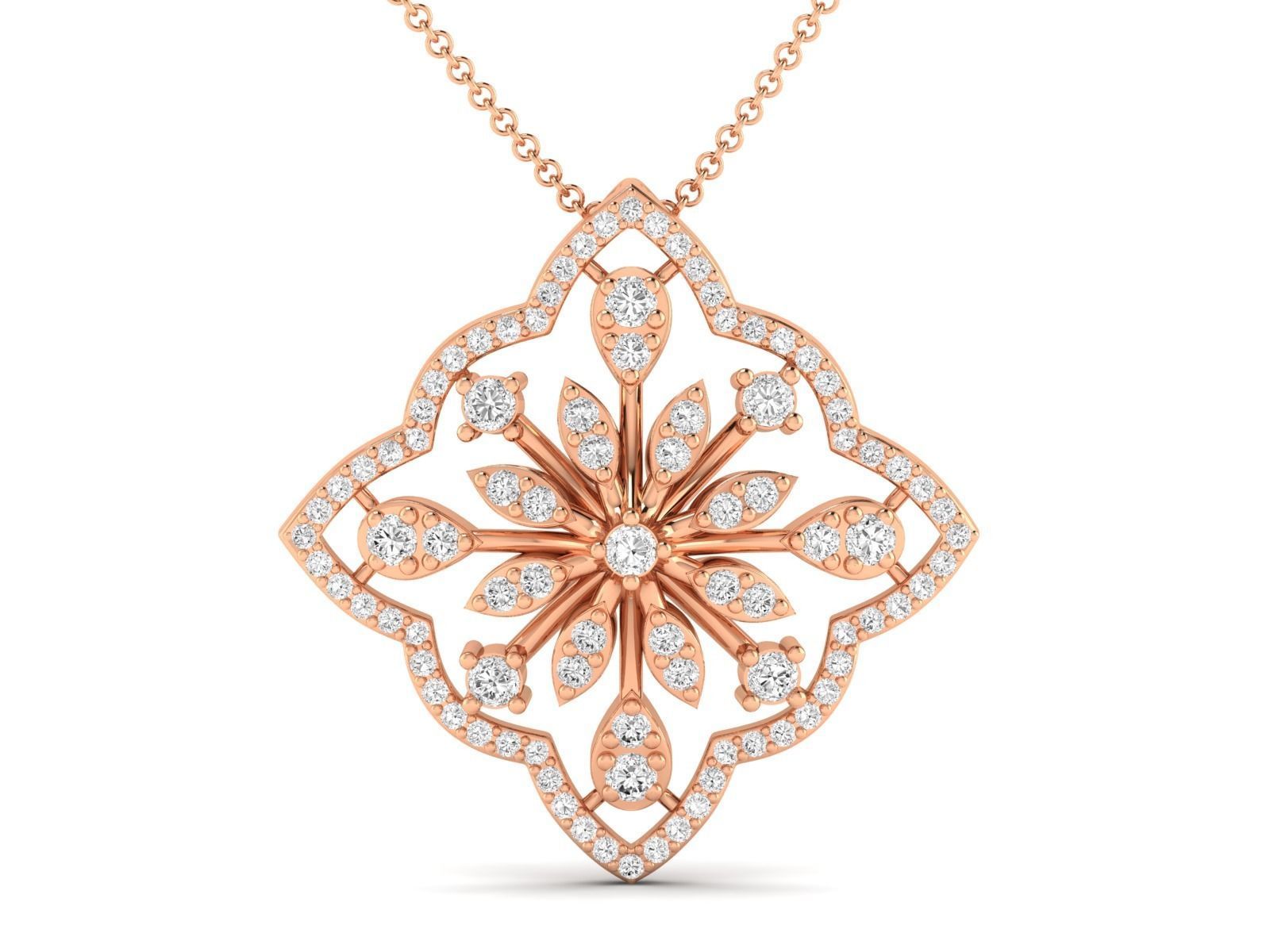 Women Pendant Earrings Ring set 3dm stl render detail 3D print model_6