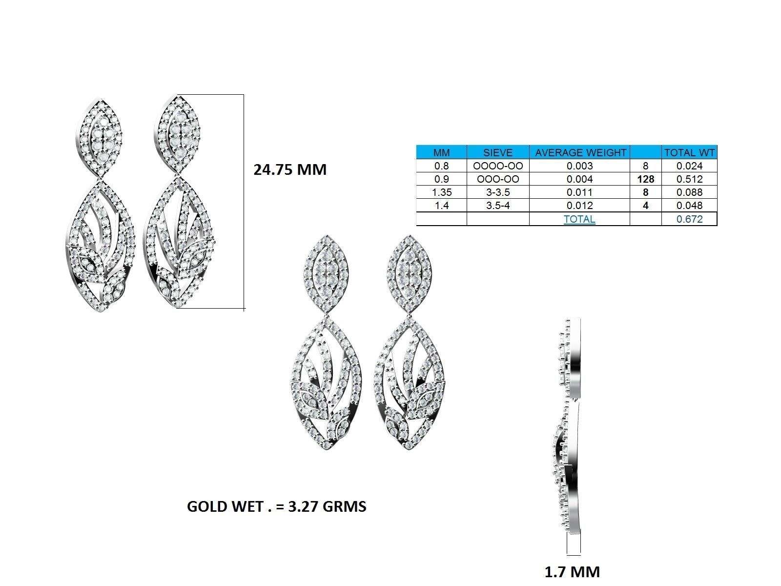 Women Pendant Earrings Ring set 3dm stl render detail 3D print model_39