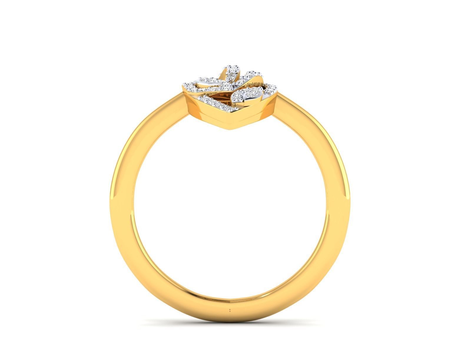 Women Pendant Earrings Ring set 3dm stl render detail 3D print model_59