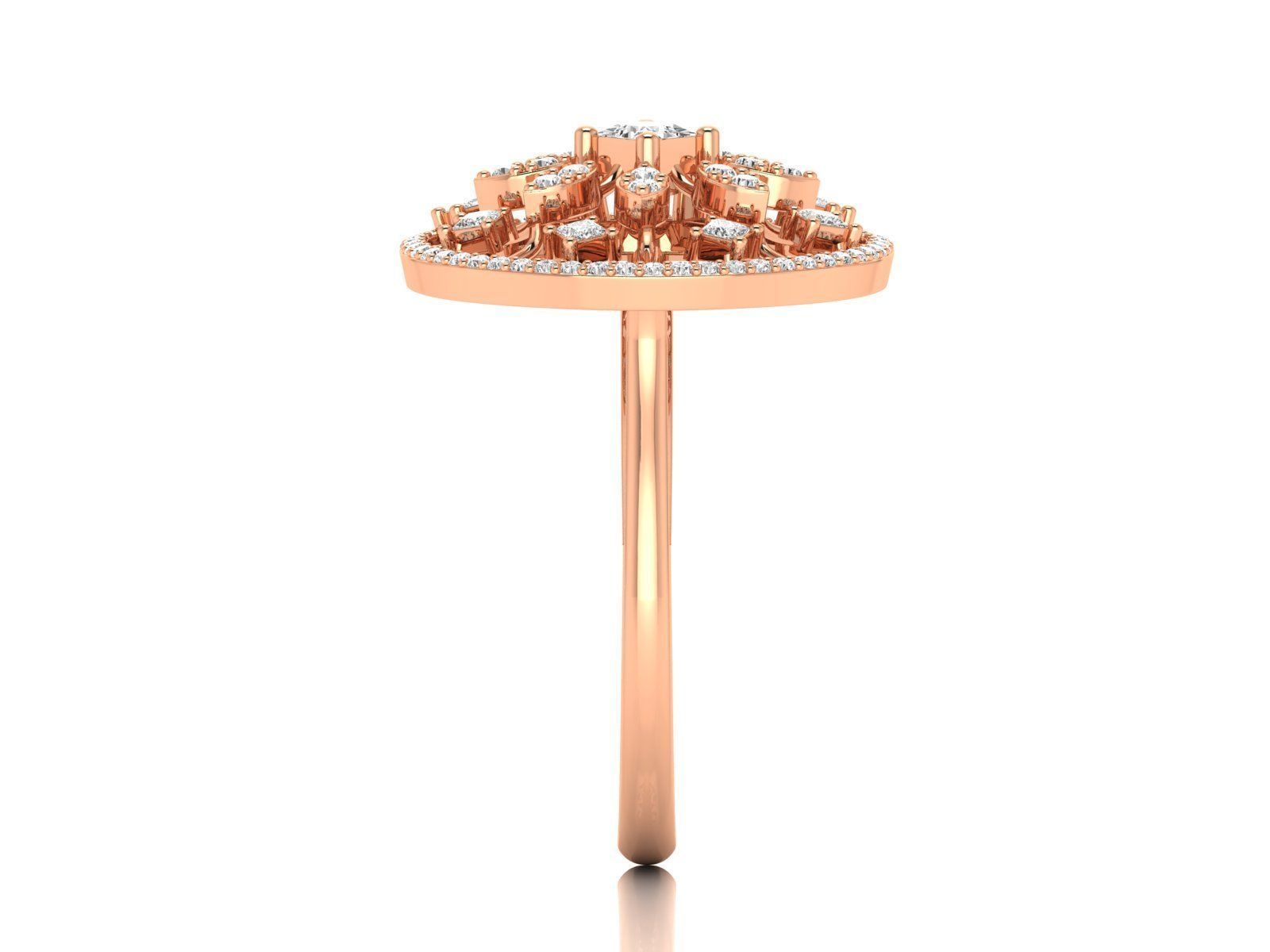 Women Pendant Earrings Ring set 3dm stl render detail 3D print model_44