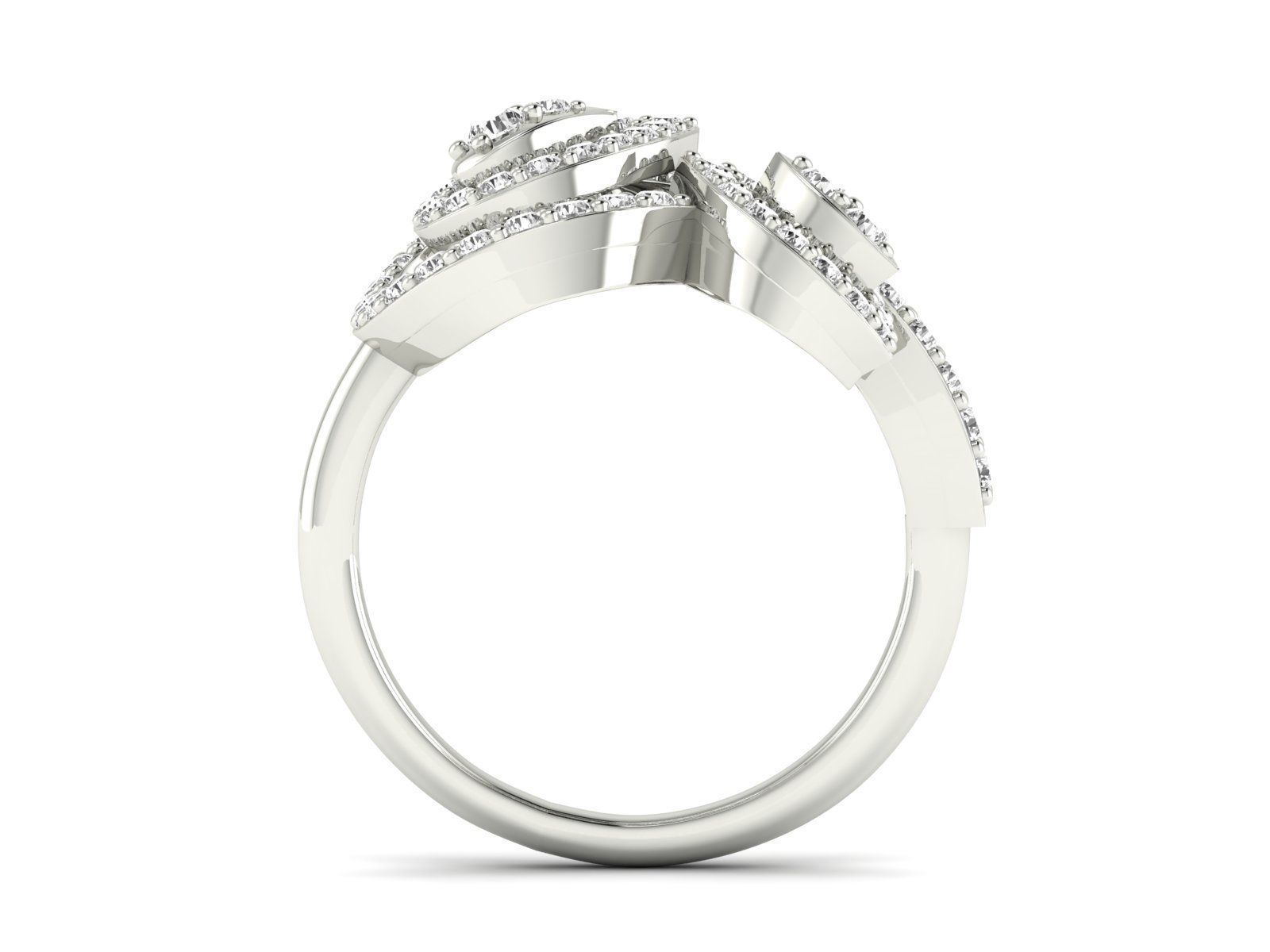 Women Pendant Earrings Ring set 3dm stl render detail 3D print model_48