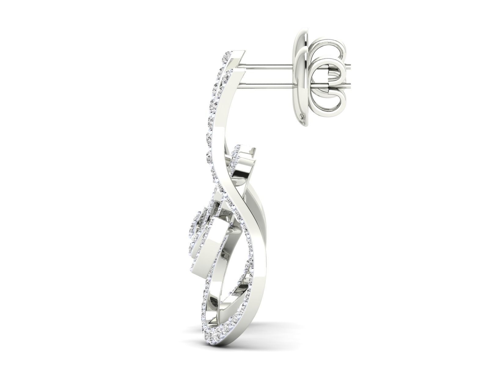 Women Pendant Earrings Ring set 3dm stl render detail 3D print model_31