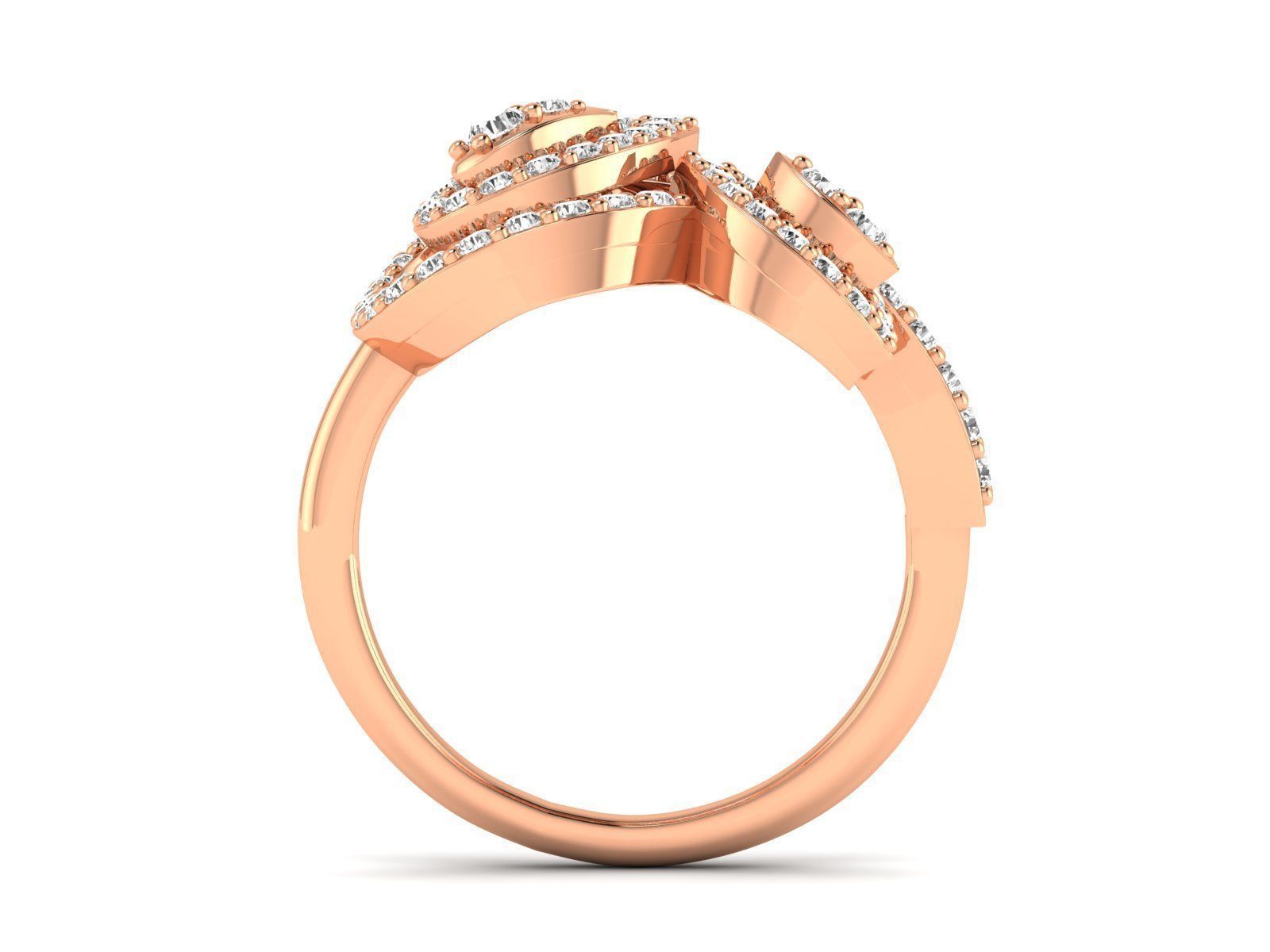 Women Pendant Earrings Ring set 3dm stl render detail 3D print model_41