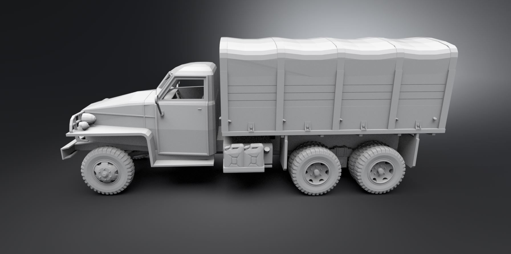 Studebaker US6 Scale model 3D print model_1