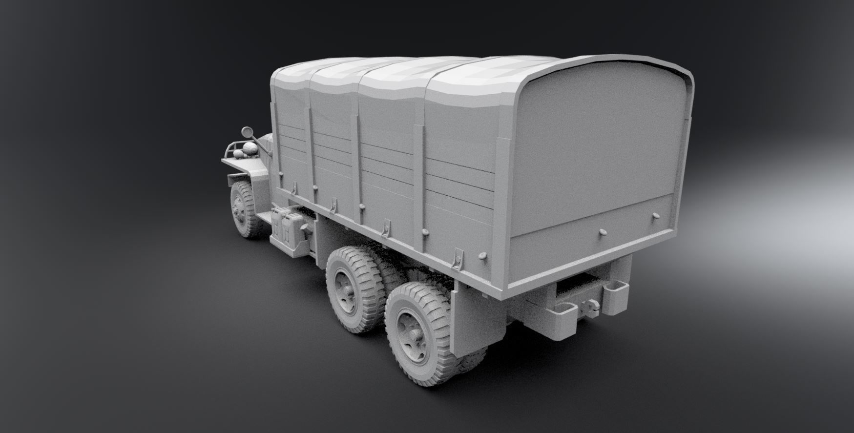 Studebaker US6 Scale model 3D print model_2