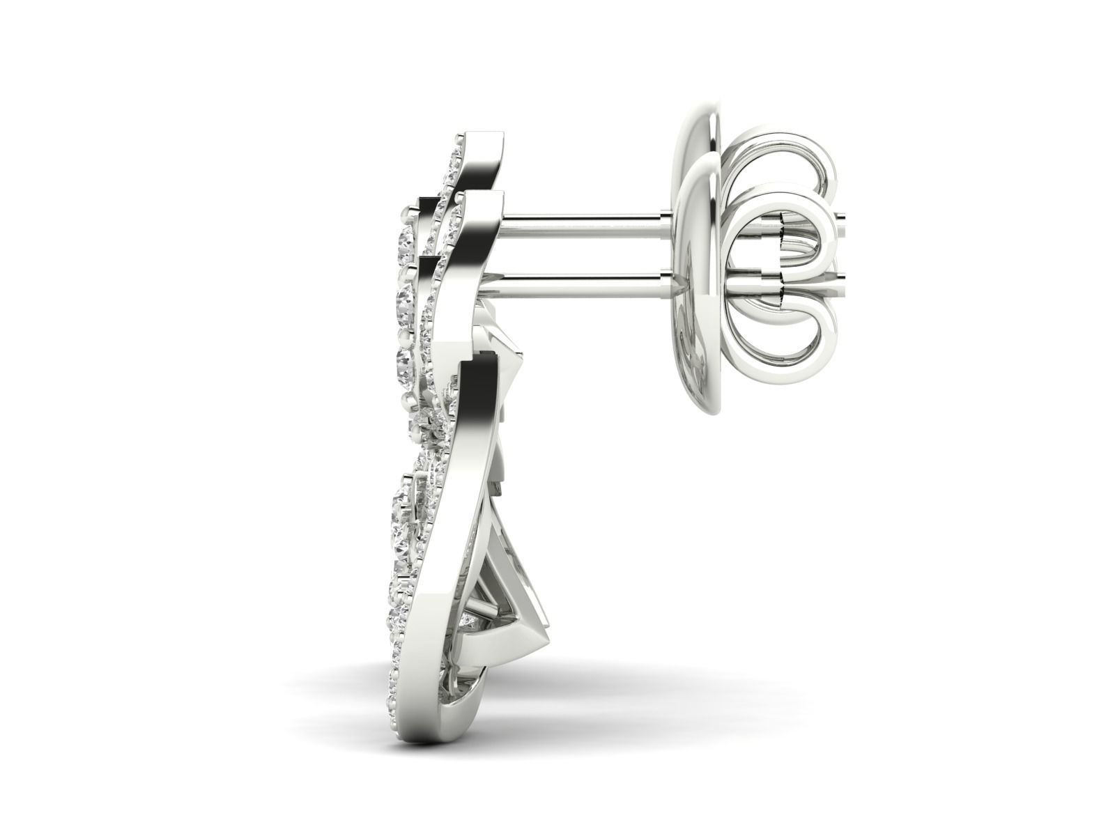 Women Pendant Earrings Ring set 3dm stl render detail 3D print model_32