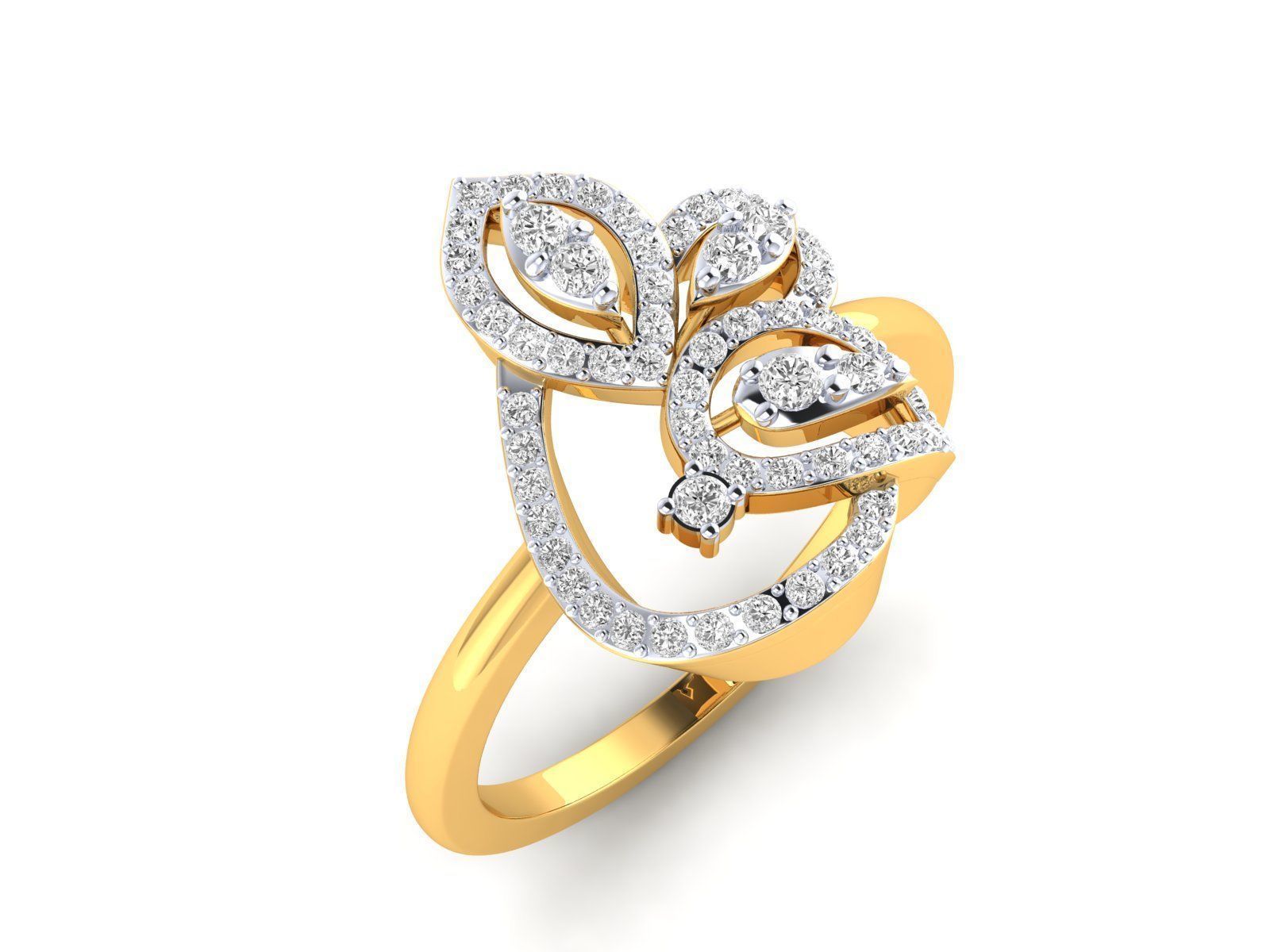 Women Pendant Earrings Ring set 3dm stl render detail 3D print model_55