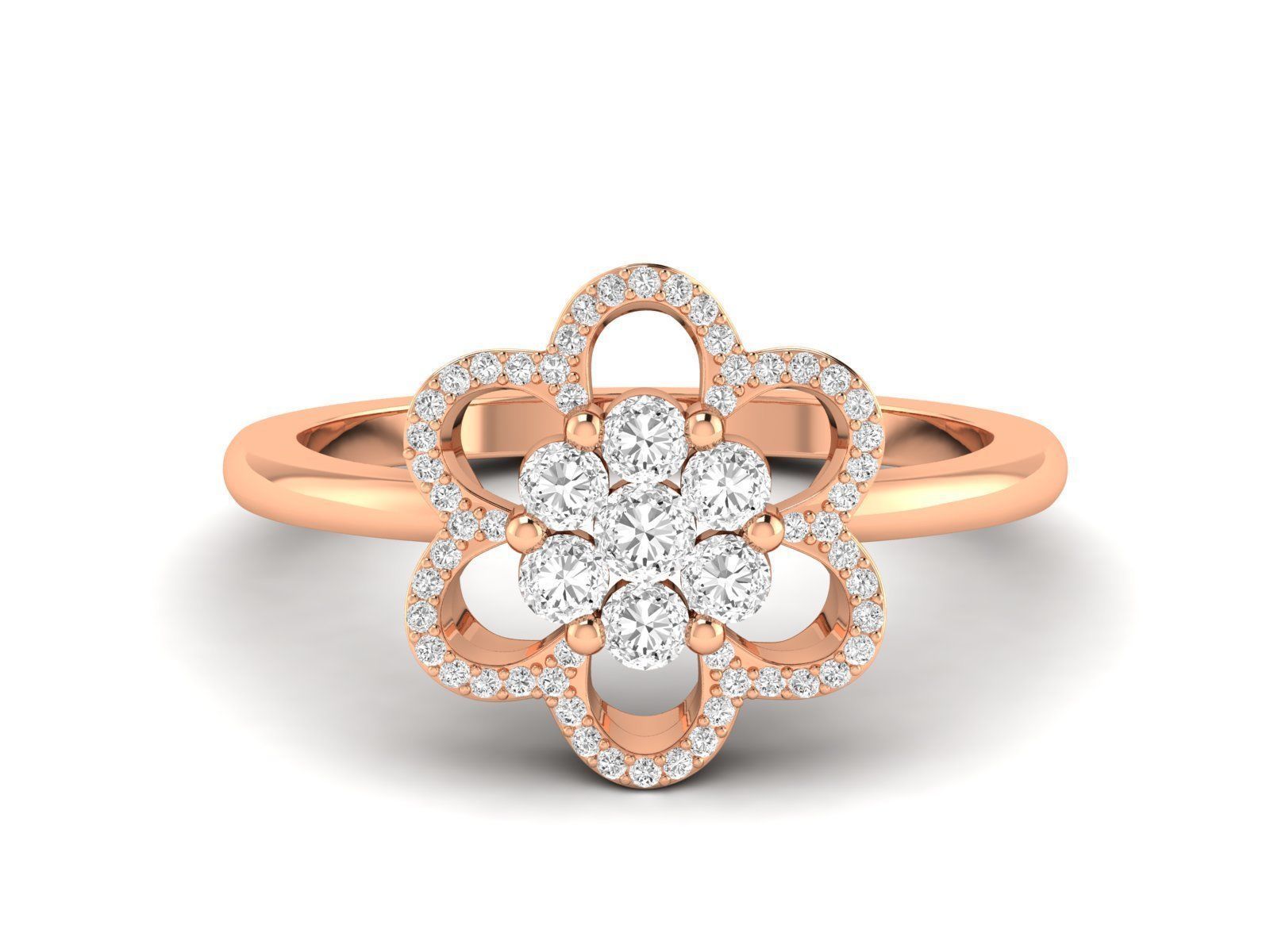 Women Pendant Earrings Ring set 3dm stl render detail 3D print model_46