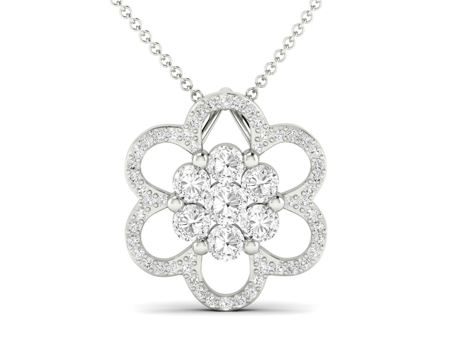 Women Pendant Earrings Ring set 3dm stl render detail 3D print model_12