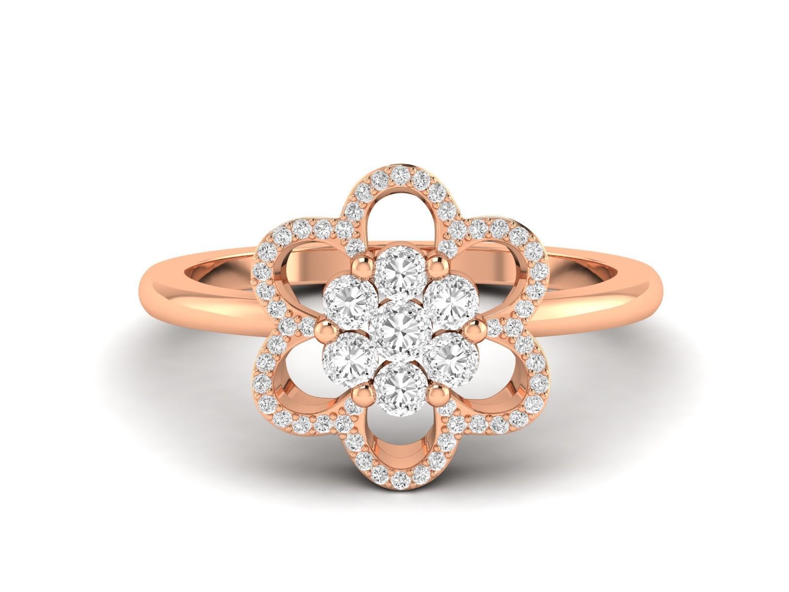 Women Pendant Earrings Ring set 3dm stl render detail 3D print model_1