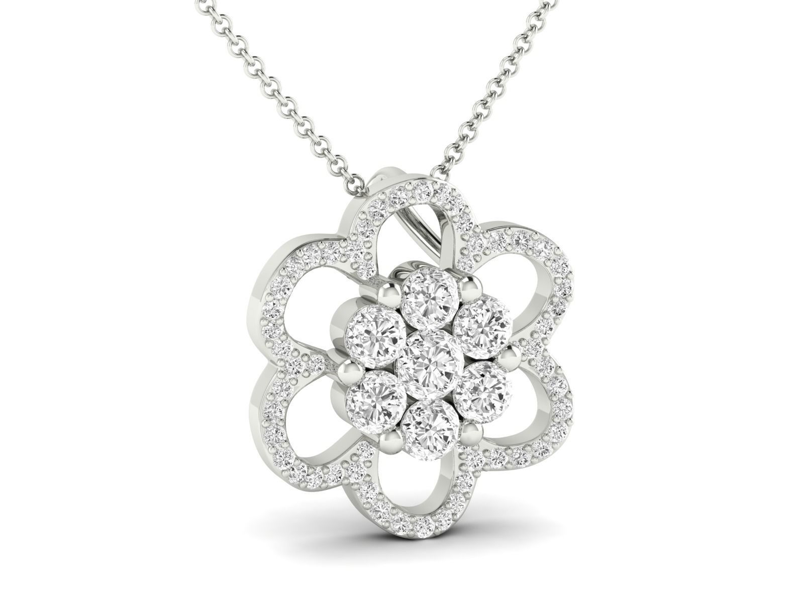 Women Pendant Earrings Ring set 3dm stl render detail 3D print model_10