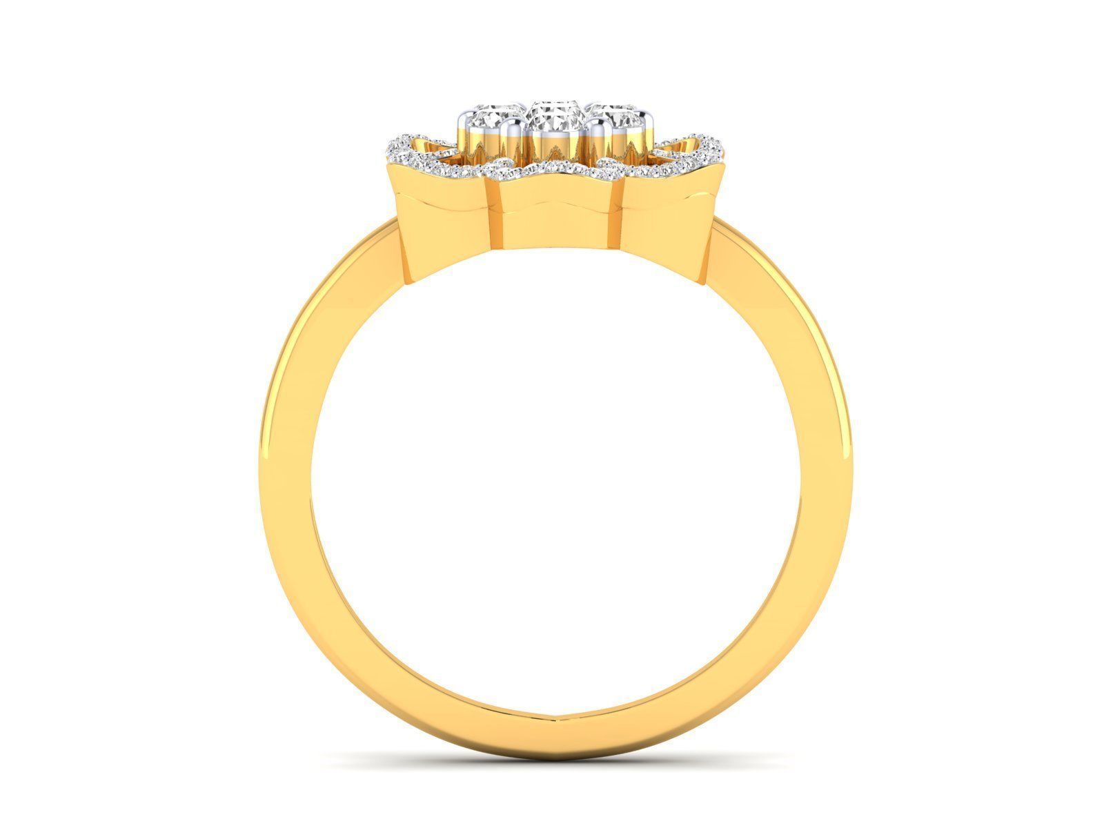 Women Pendant Earrings Ring set 3dm stl render detail 3D print model_57