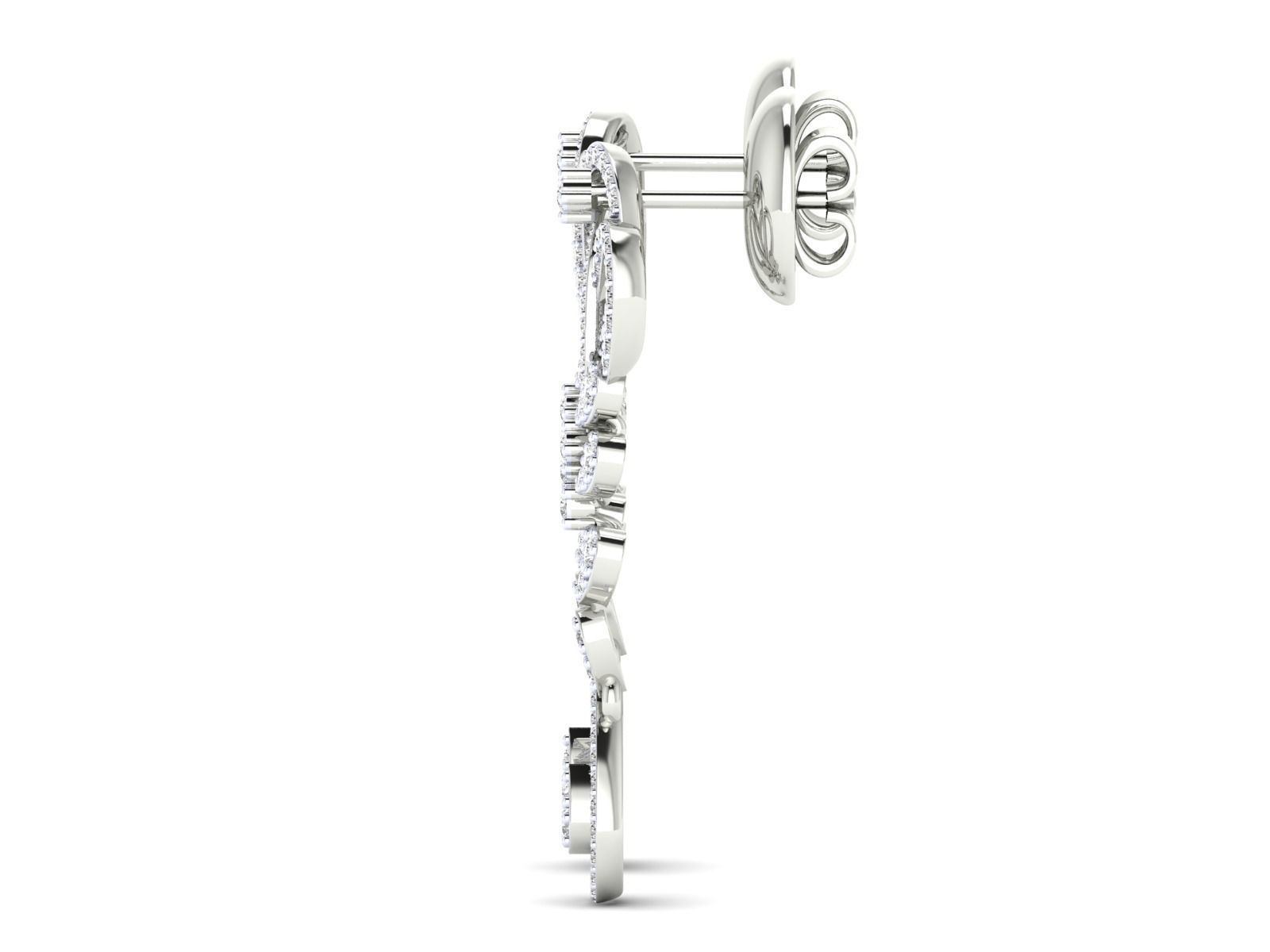 Women Pendant Earrings Ring set 3dm stl render detail 3D print model_32