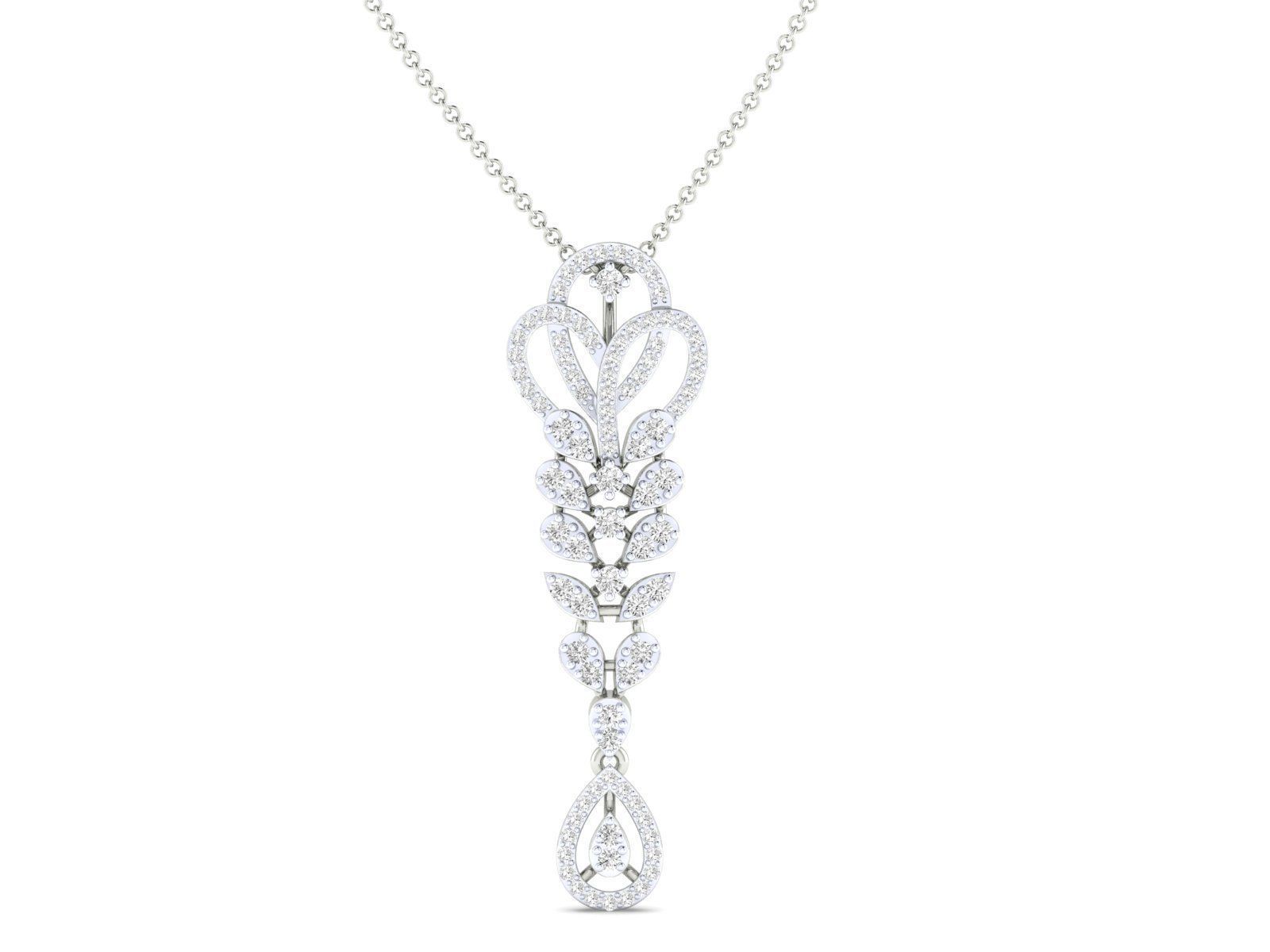 Women Pendant Earrings Ring set 3dm stl render detail 3D print model_9