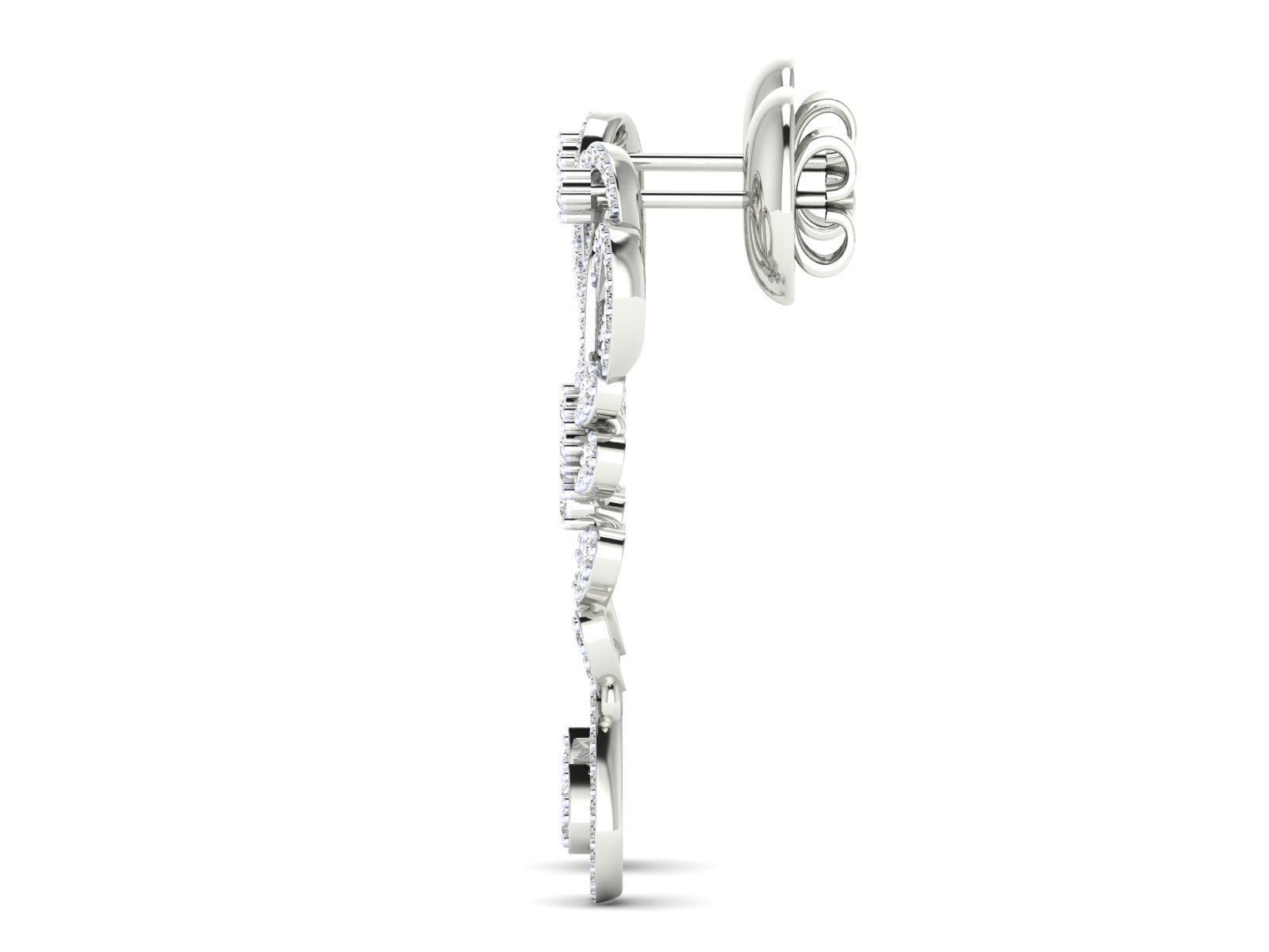 Women Pendant Earrings Ring set 3dm stl render detail 3D print model_31