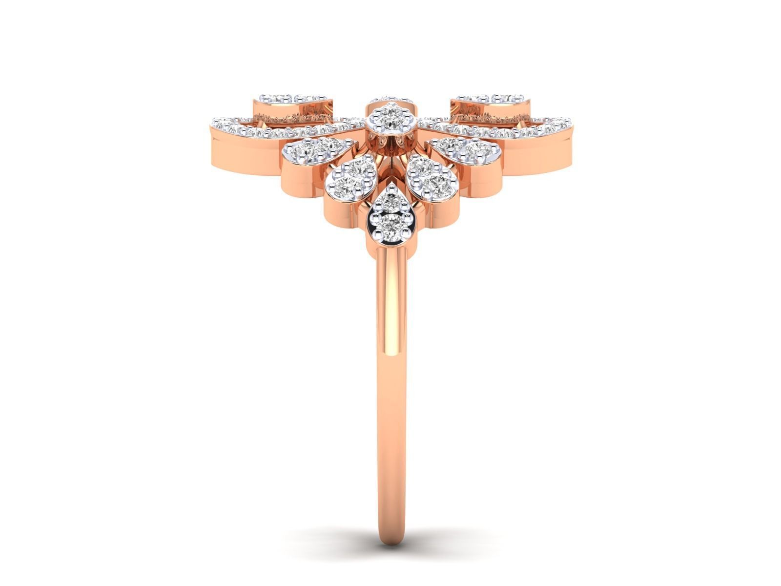 Women Pendant Earrings Ring set 3dm stl render detail 3D print model_46