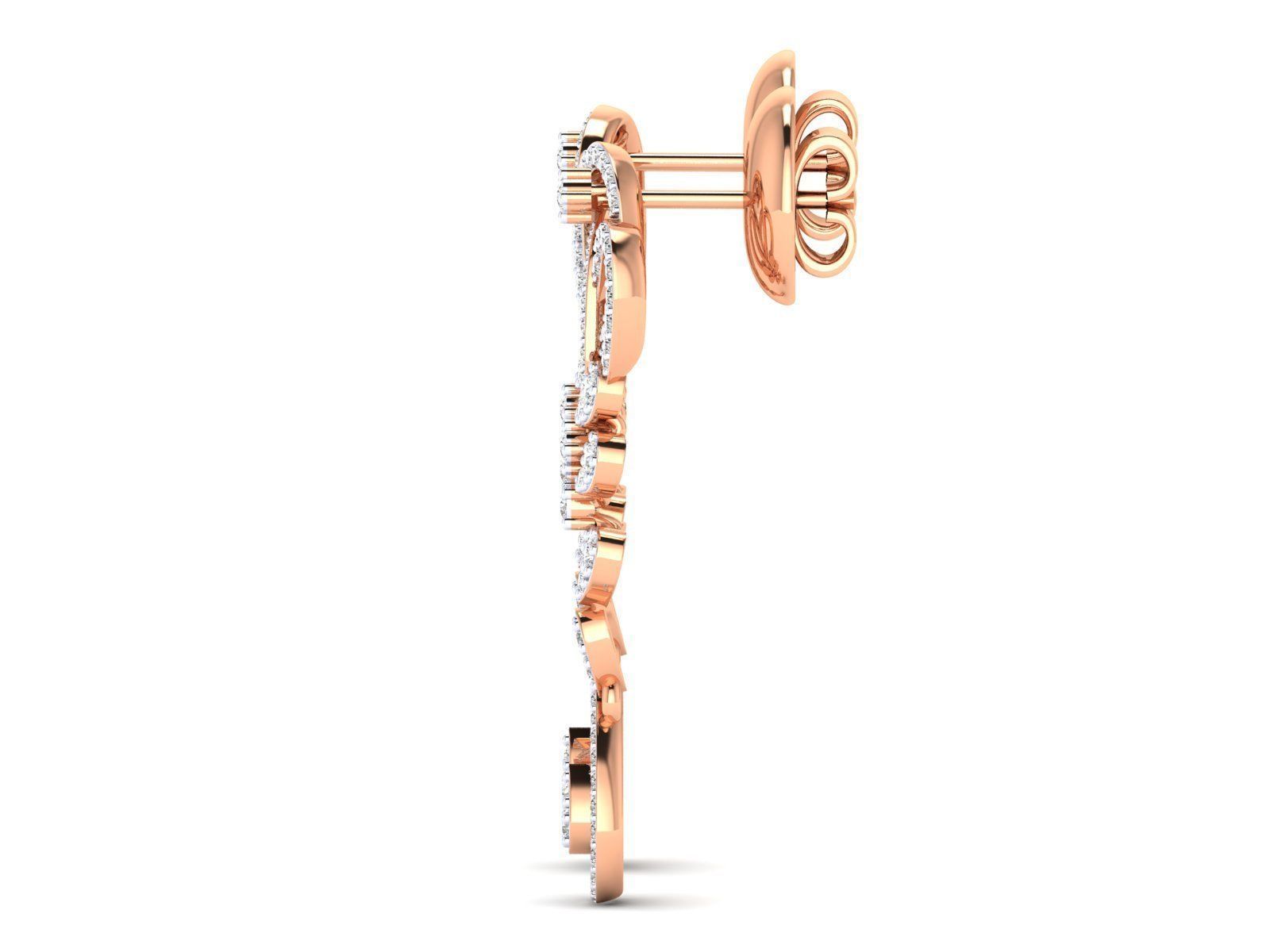 Women Pendant Earrings Ring set 3dm stl render detail 3D print model_25