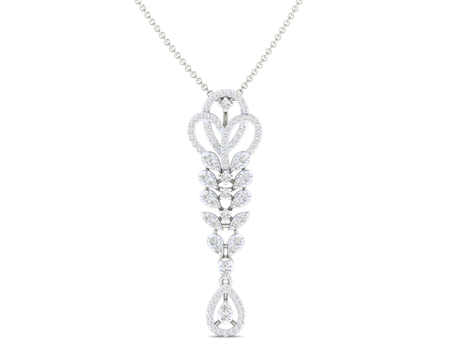 Women Pendant Earrings Ring set 3dm stl render detail 3D print model_10