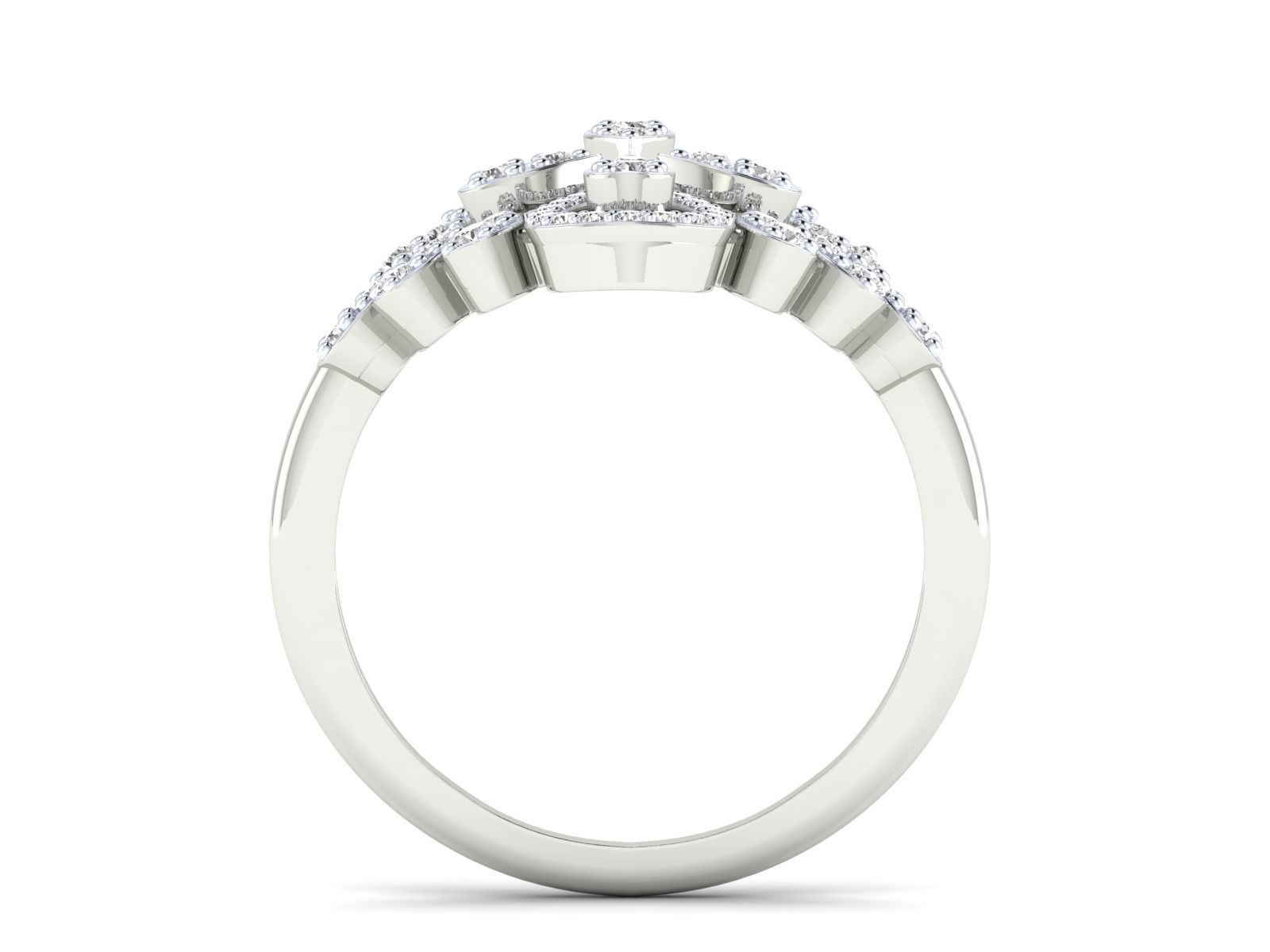 Women Pendant Earrings Ring set 3dm stl render detail 3D print model_50