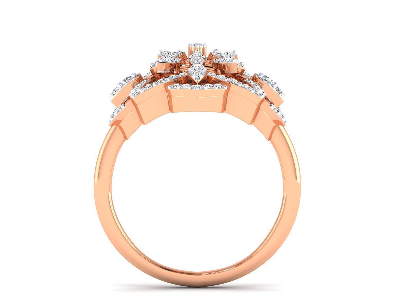 Women Pendant Earrings Ring set 3dm stl render detail 3D print model_42