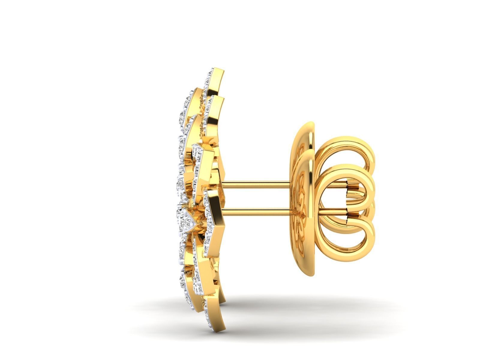 Women Pendant Earrings Ring set 3dm stl render detail 3D print model_38