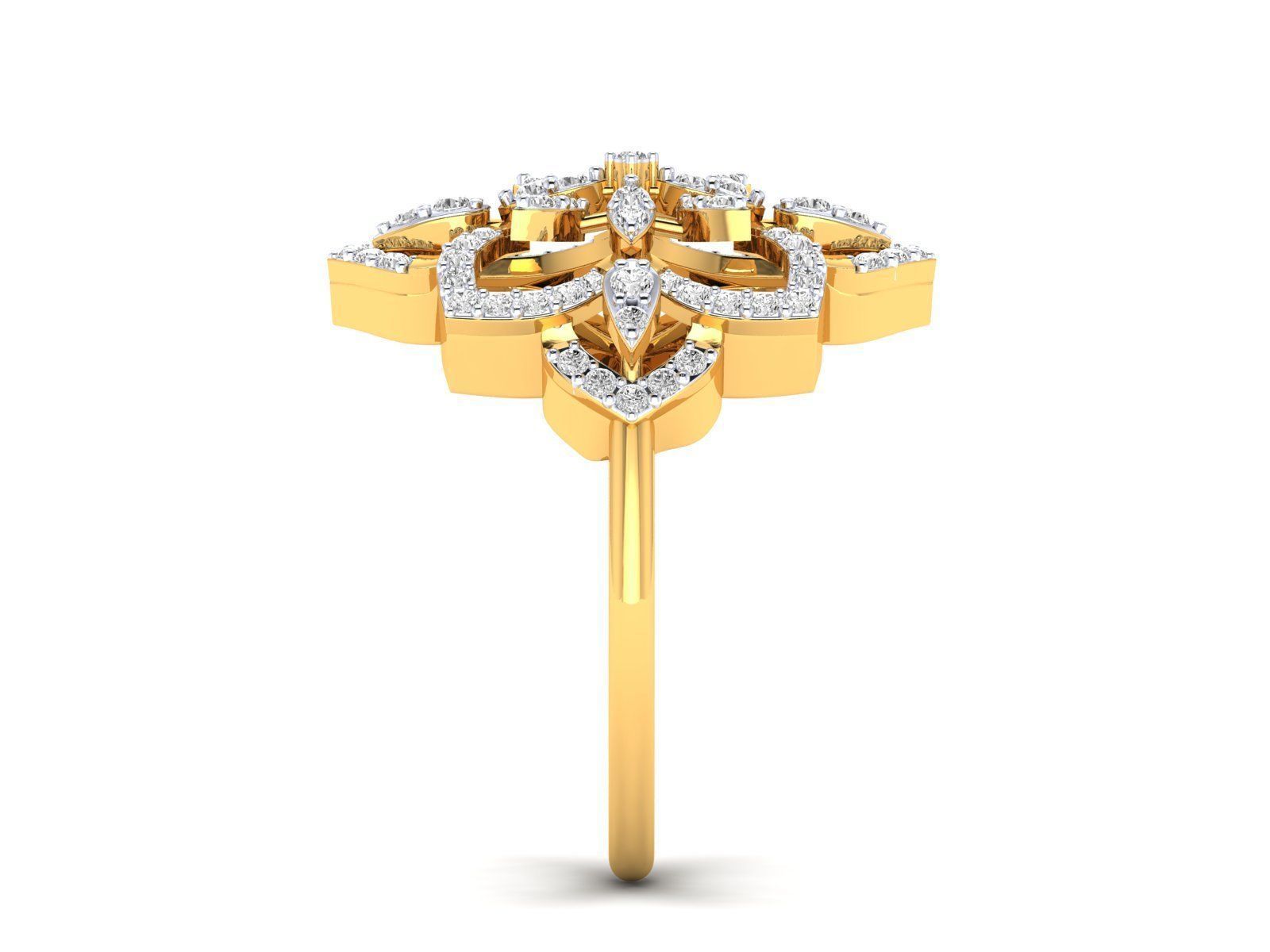 Women Pendant Earrings Ring set 3dm stl render detail 3D print model_59