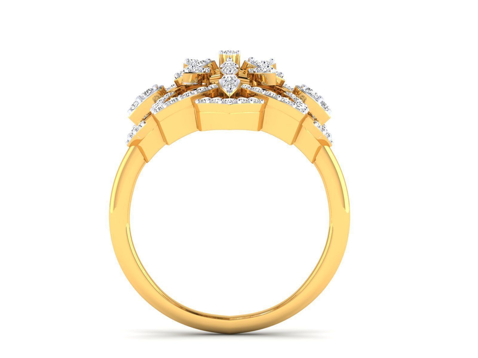 Women Pendant Earrings Ring set 3dm stl render detail 3D print model_57