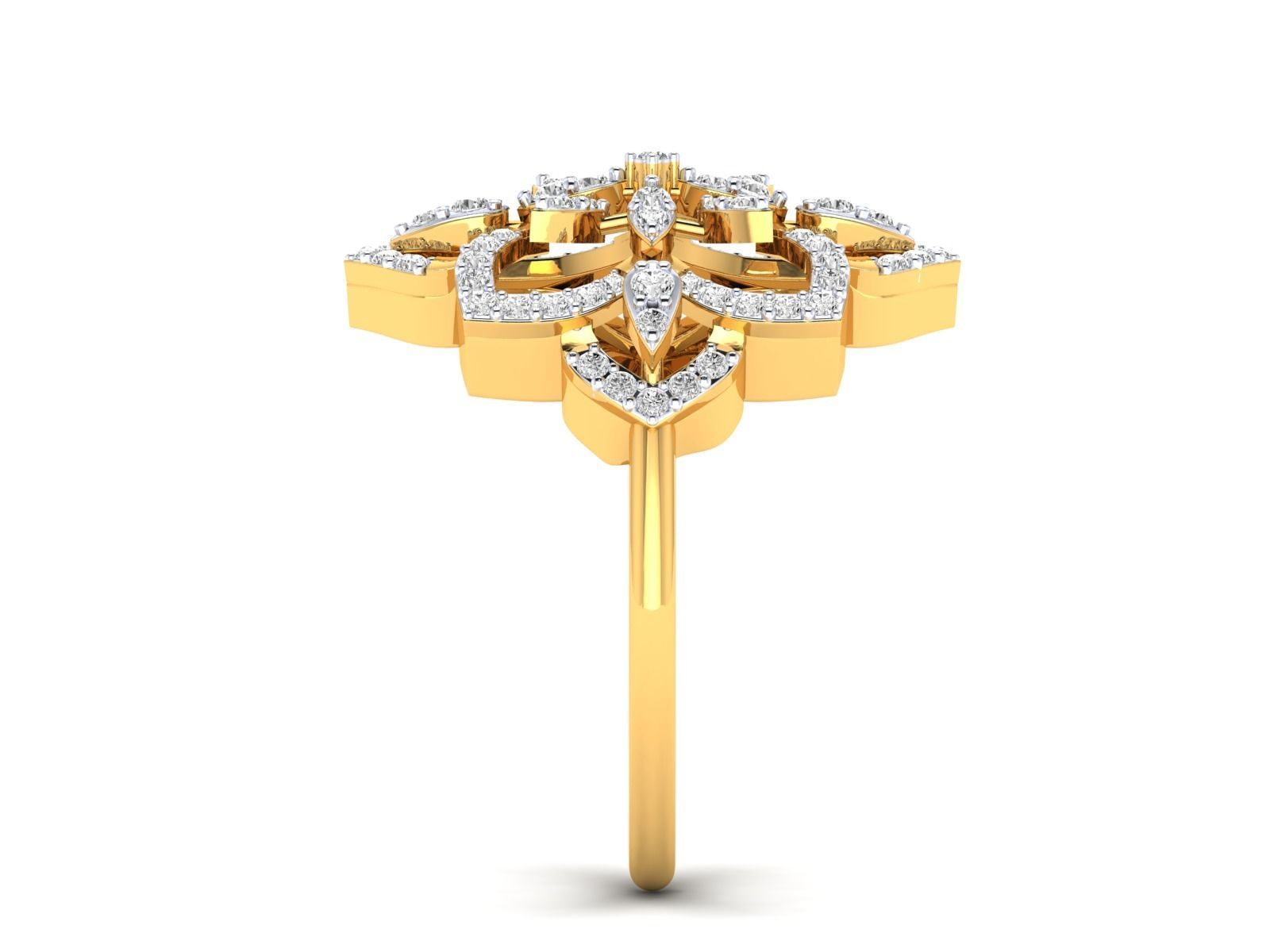 Women Pendant Earrings Ring set 3dm stl render detail 3D print model_60