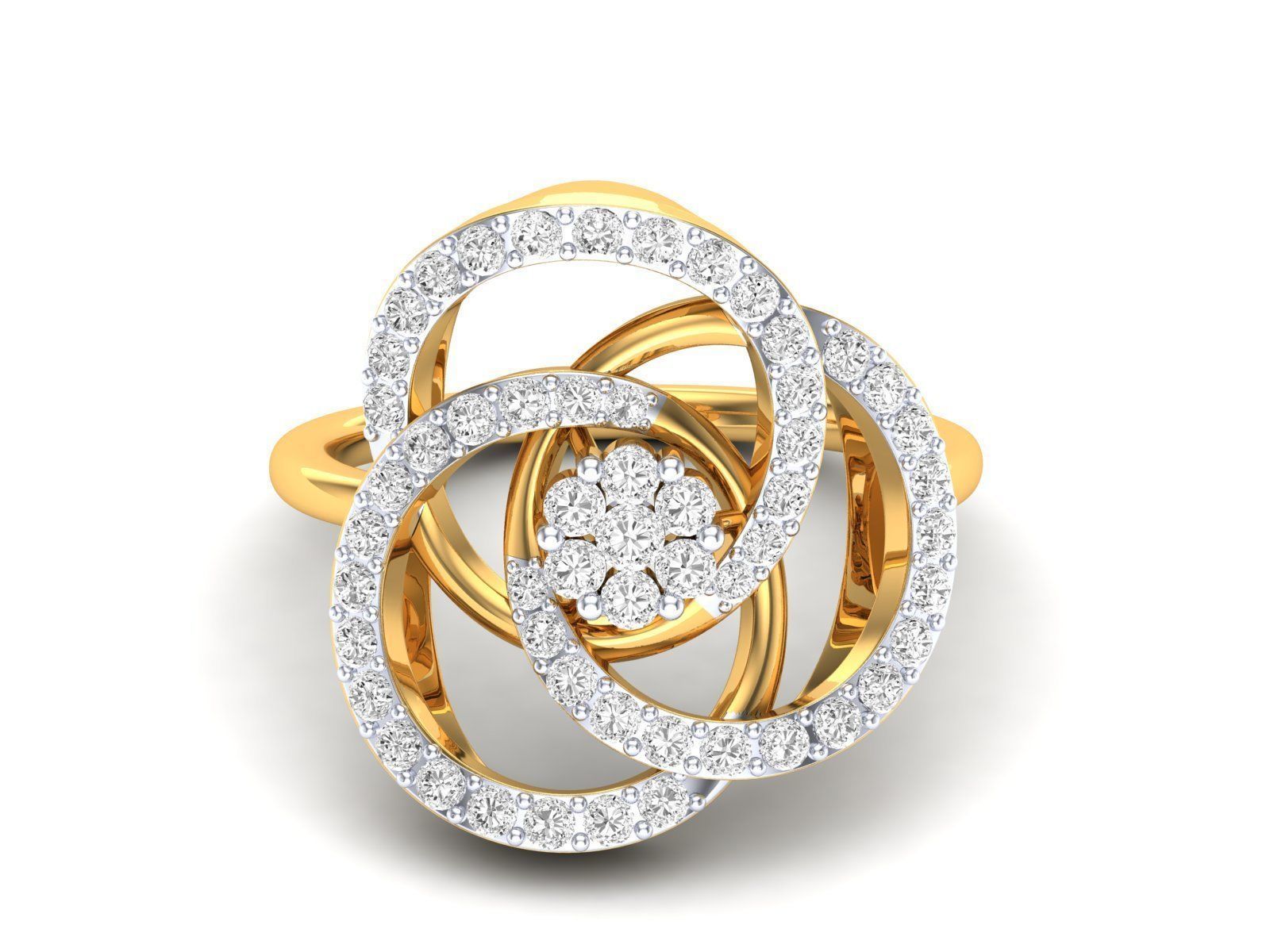 Women Pendant Earrings Ring set 3dm stl render detail 3D print model_61