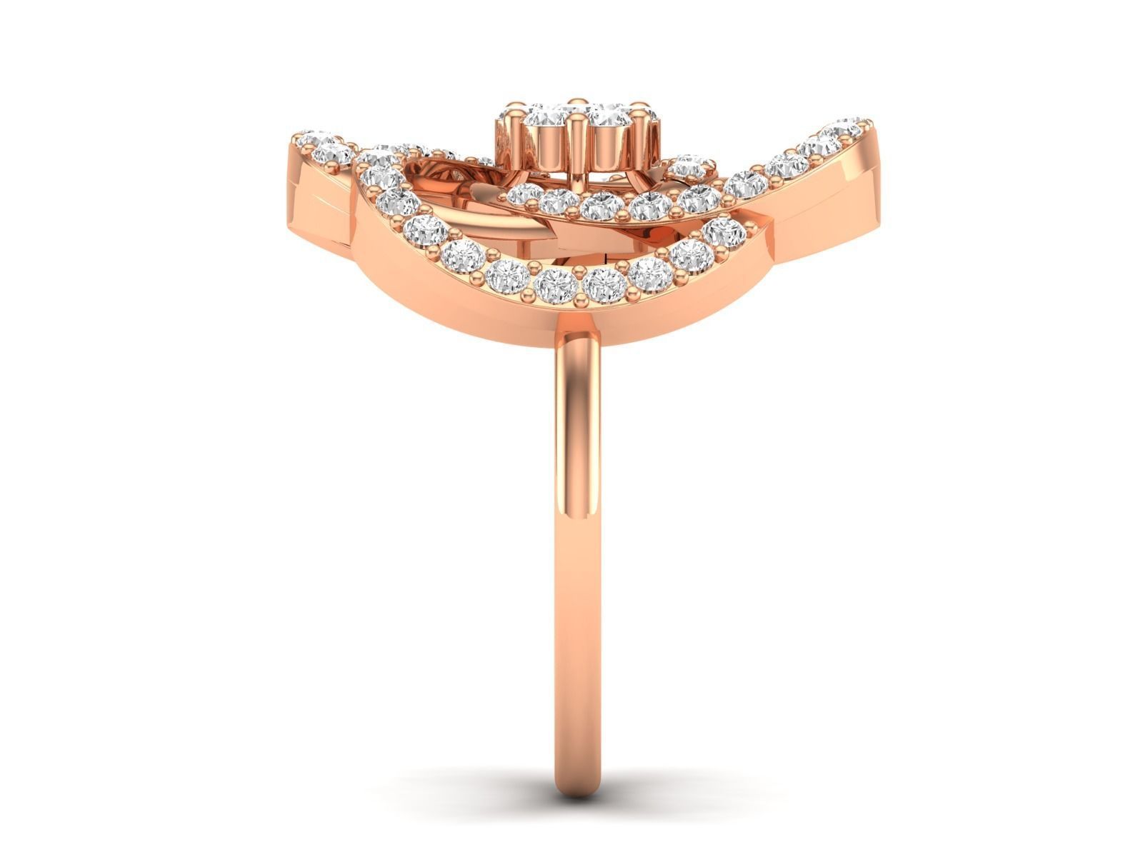 Women Pendant Earrings Ring set 3dm stl render detail 3D print model_45