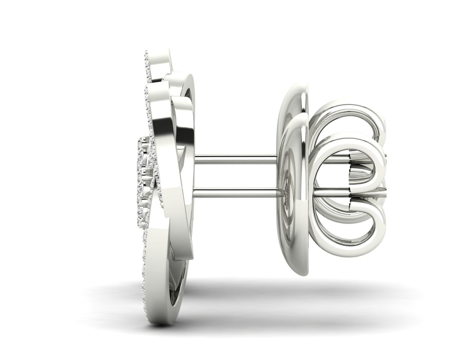 Women Pendant Earrings Ring set 3dm stl render detail 3D print model_32