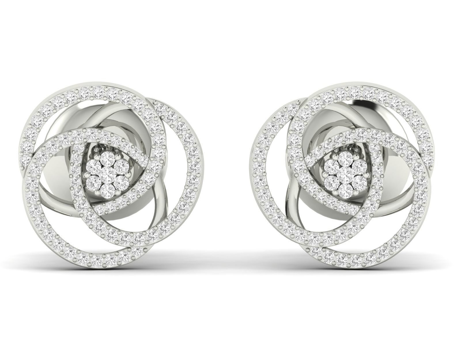 Women Pendant Earrings Ring set 3dm stl render detail 3D print model_30