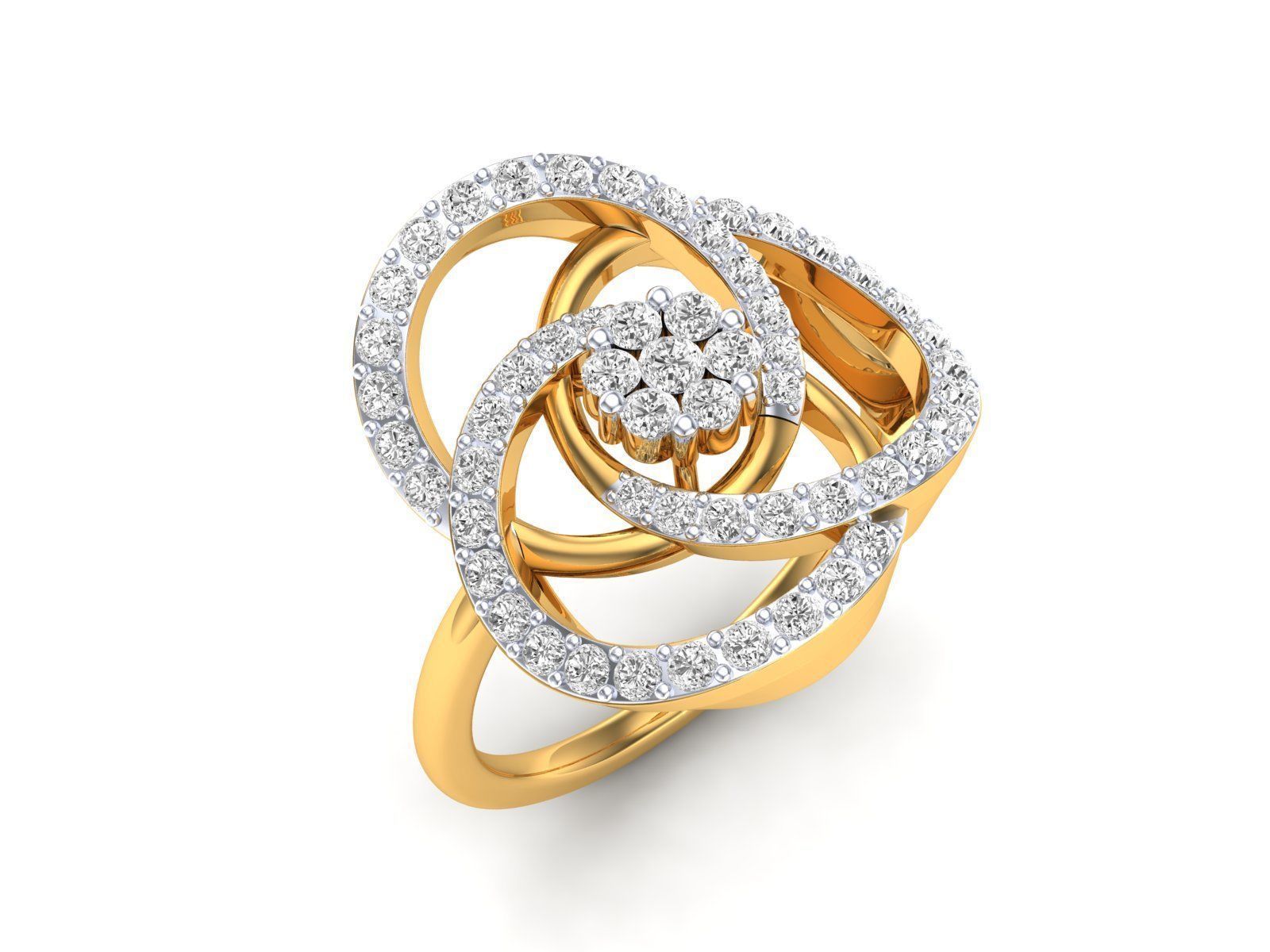 Women Pendant Earrings Ring set 3dm stl render detail 3D print model_55