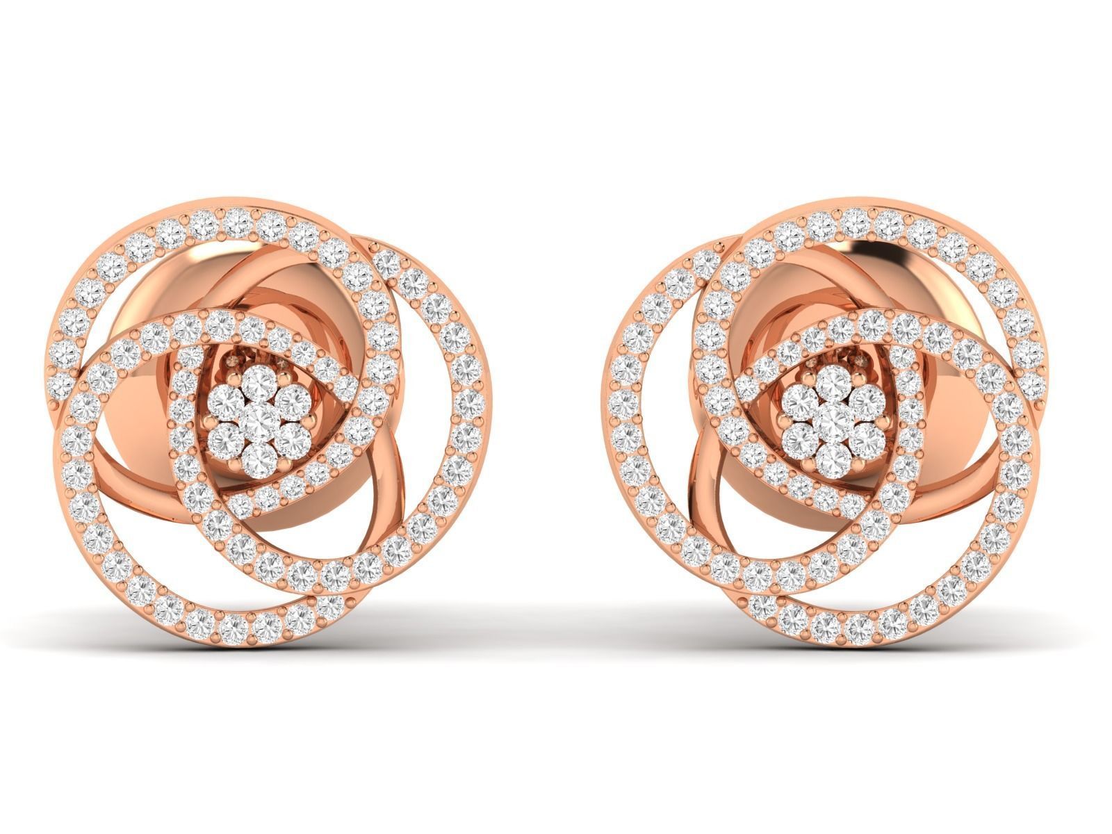 Women Pendant Earrings Ring set 3dm stl render detail 3D print model_24