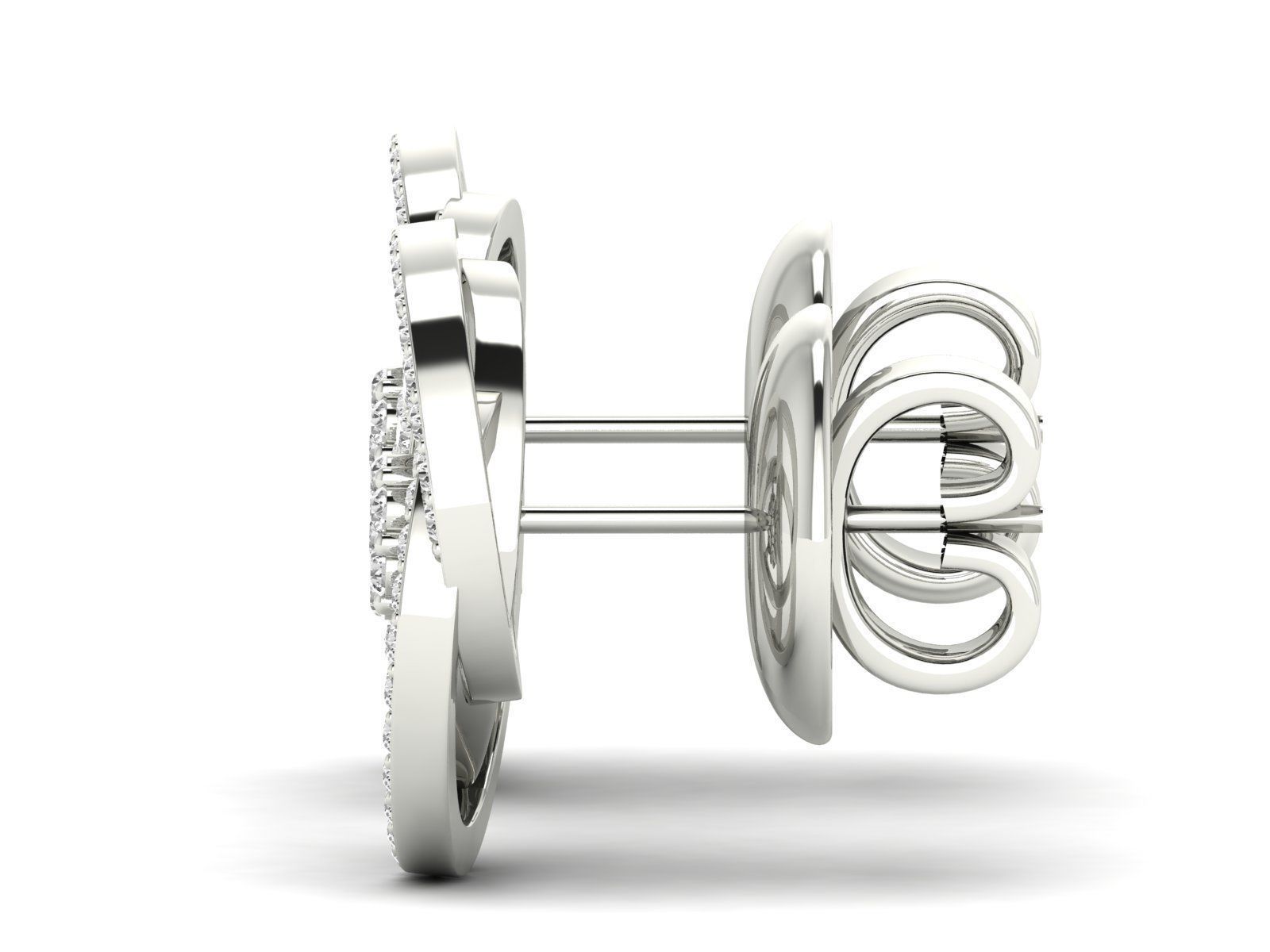 Women Pendant Earrings Ring set 3dm stl render detail 3D print model_31