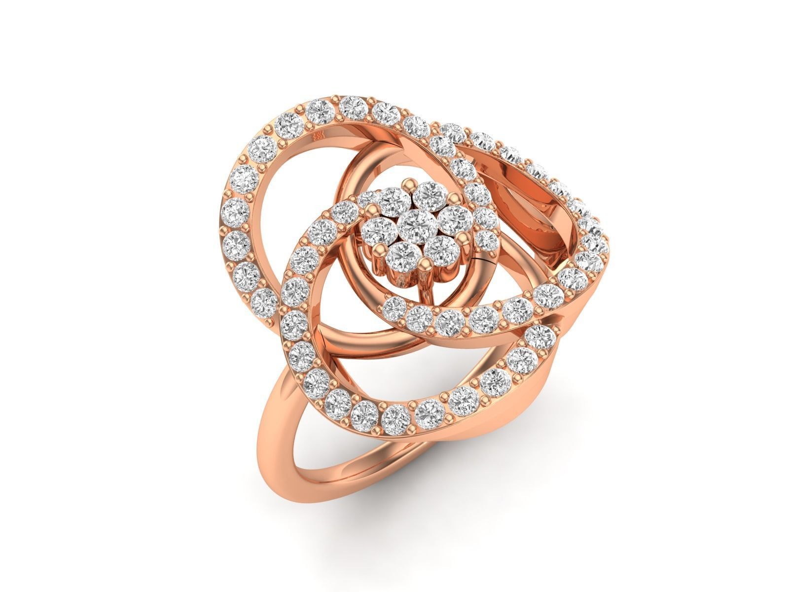 Women Pendant Earrings Ring set 3dm stl render detail 3D print model_41