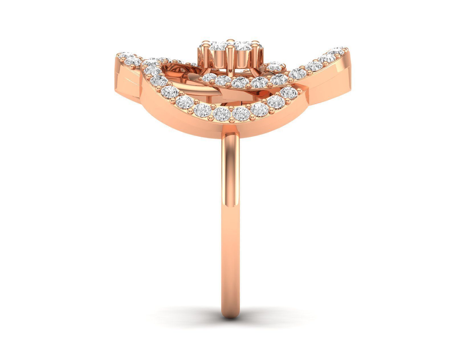 Women Pendant Earrings Ring set 3dm stl render detail 3D print model_44