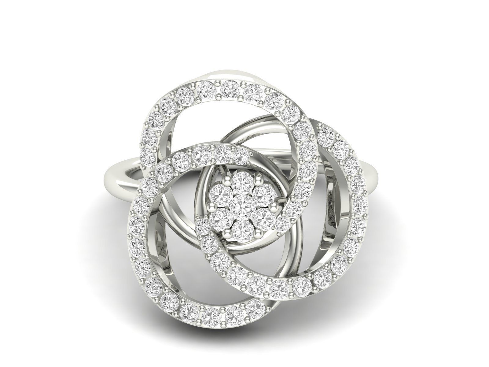 Women Pendant Earrings Ring set 3dm stl render detail 3D print model_53