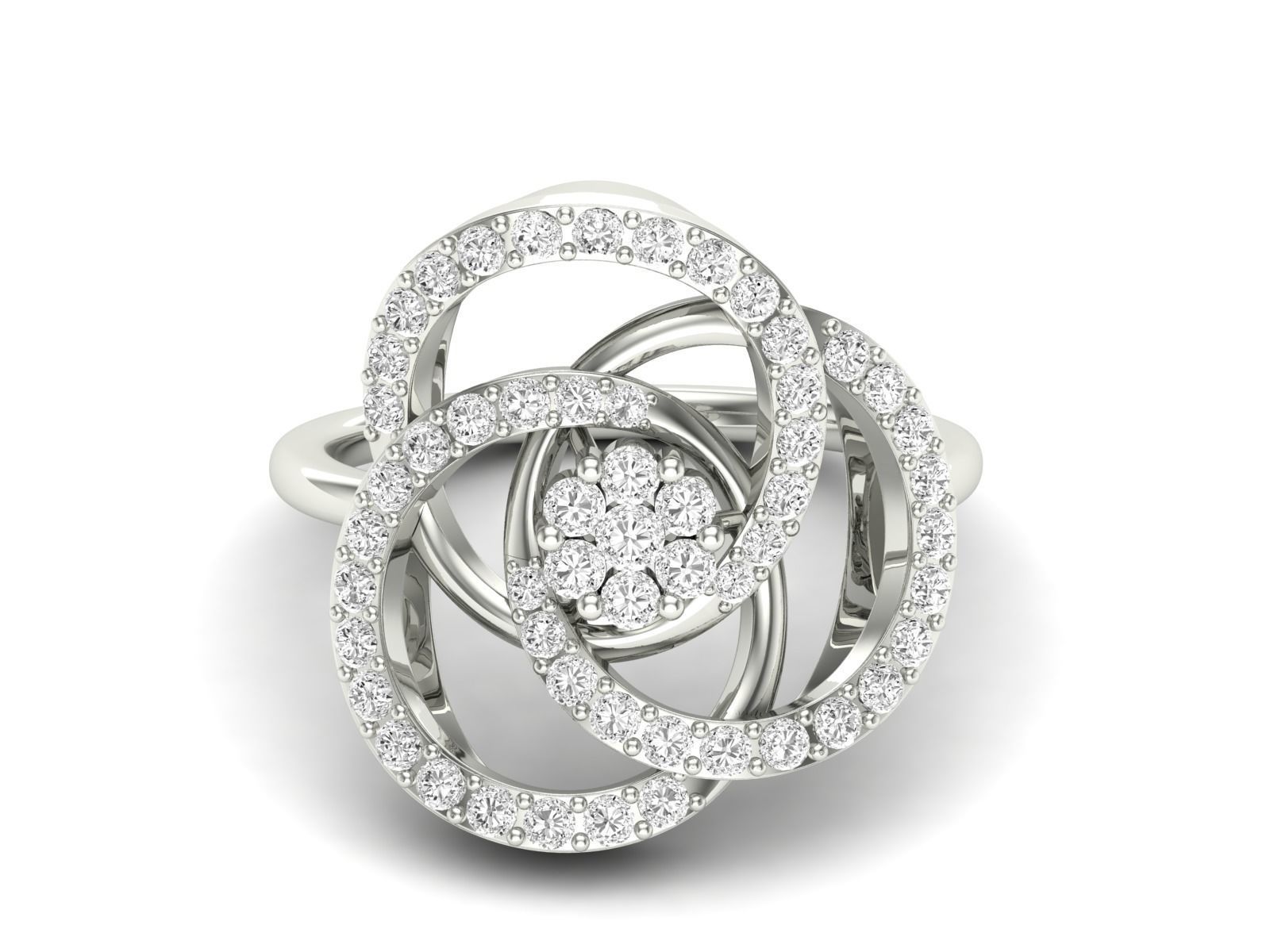 Women Pendant Earrings Ring set 3dm stl render detail 3D print model_54