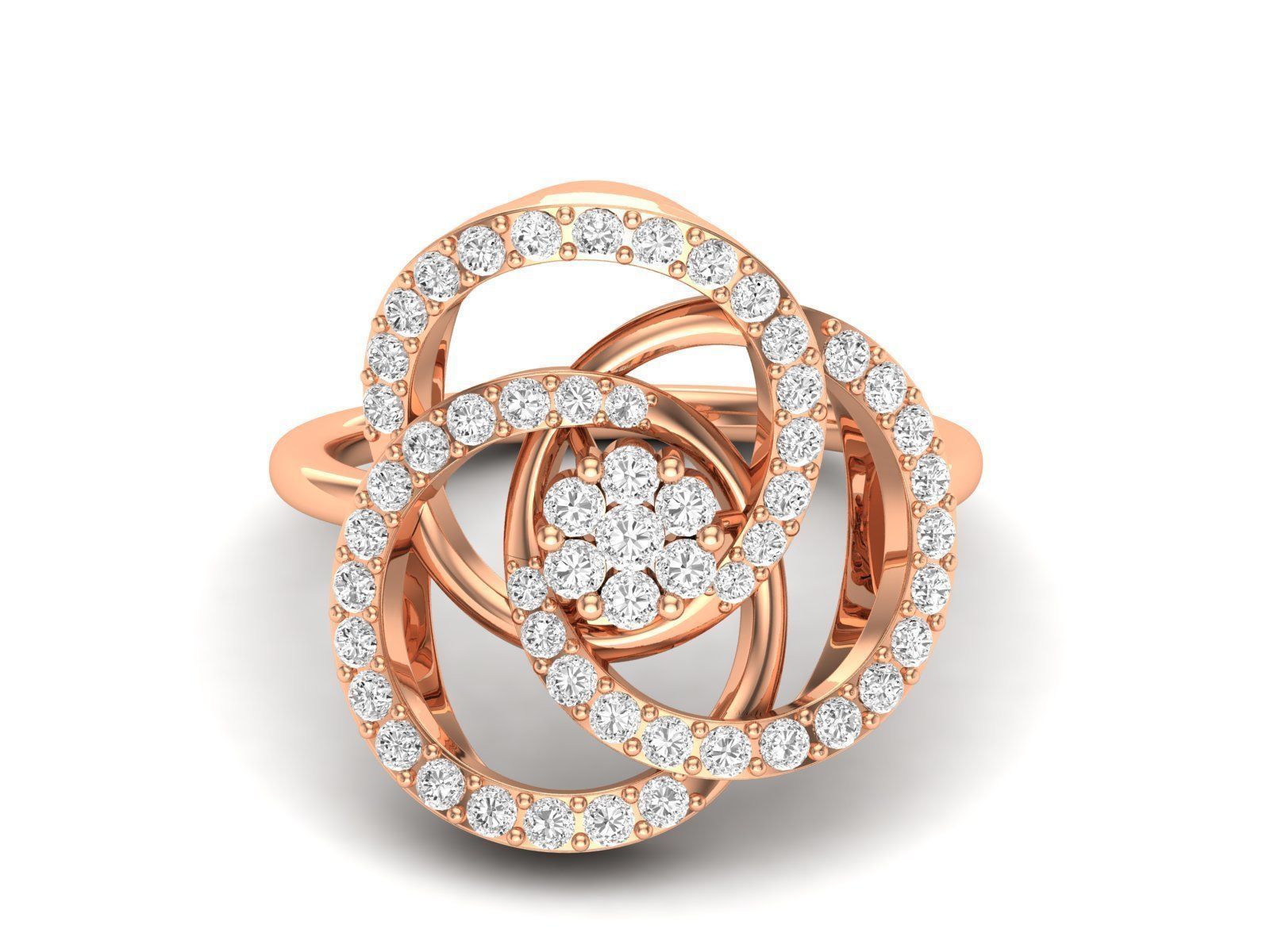 Women Pendant Earrings Ring set 3dm stl render detail 3D print model_1