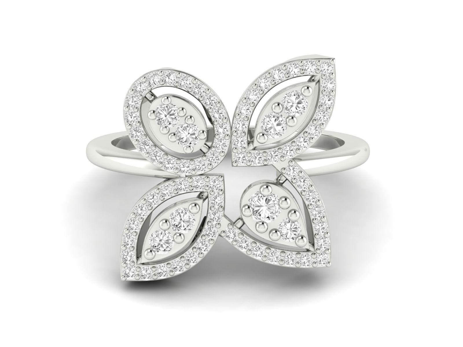 Women Pendant Earrings Ring set 3dm stl render detail 3D print model_54