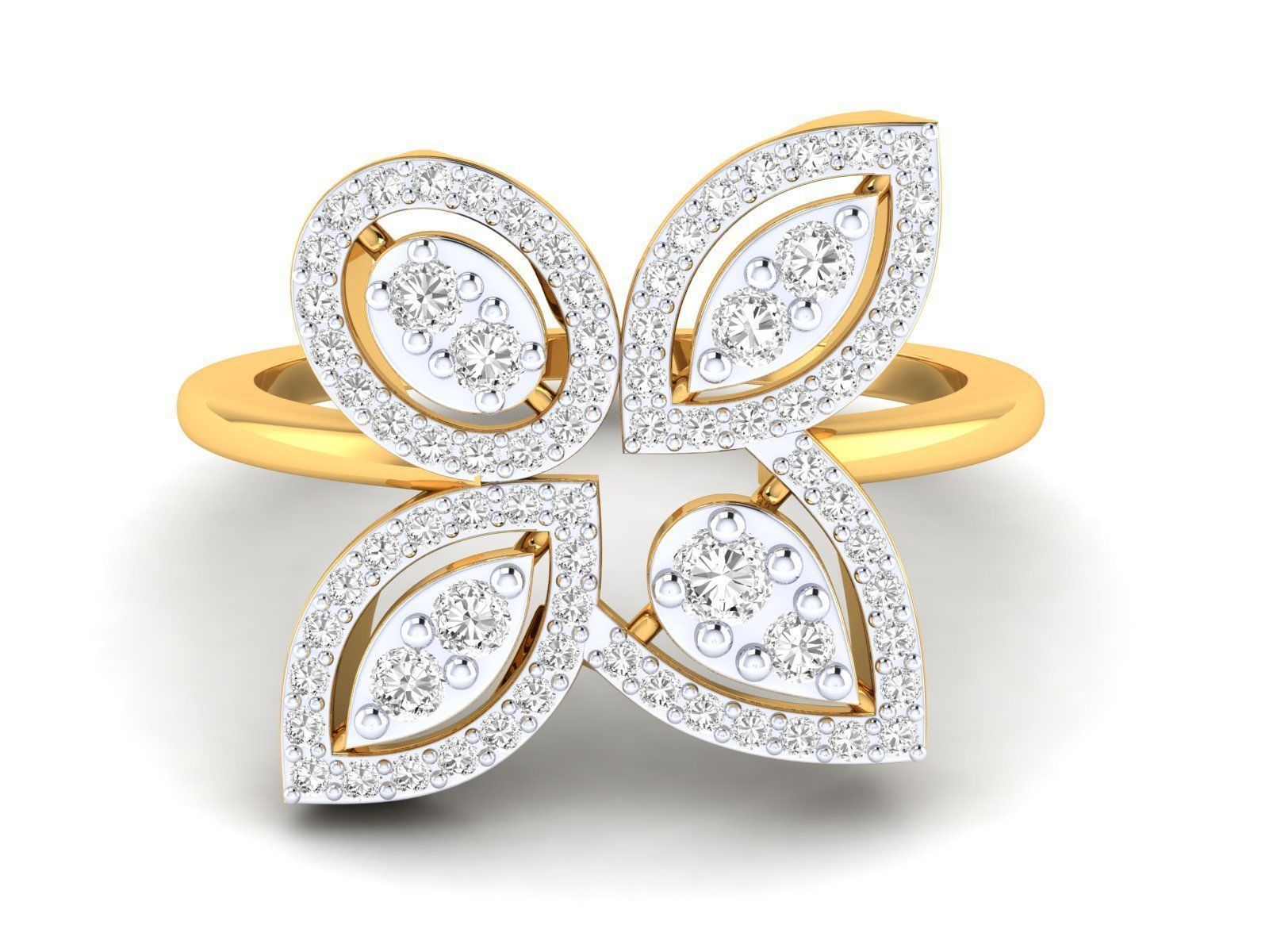 Women Pendant Earrings Ring set 3dm stl render detail 3D print model_61