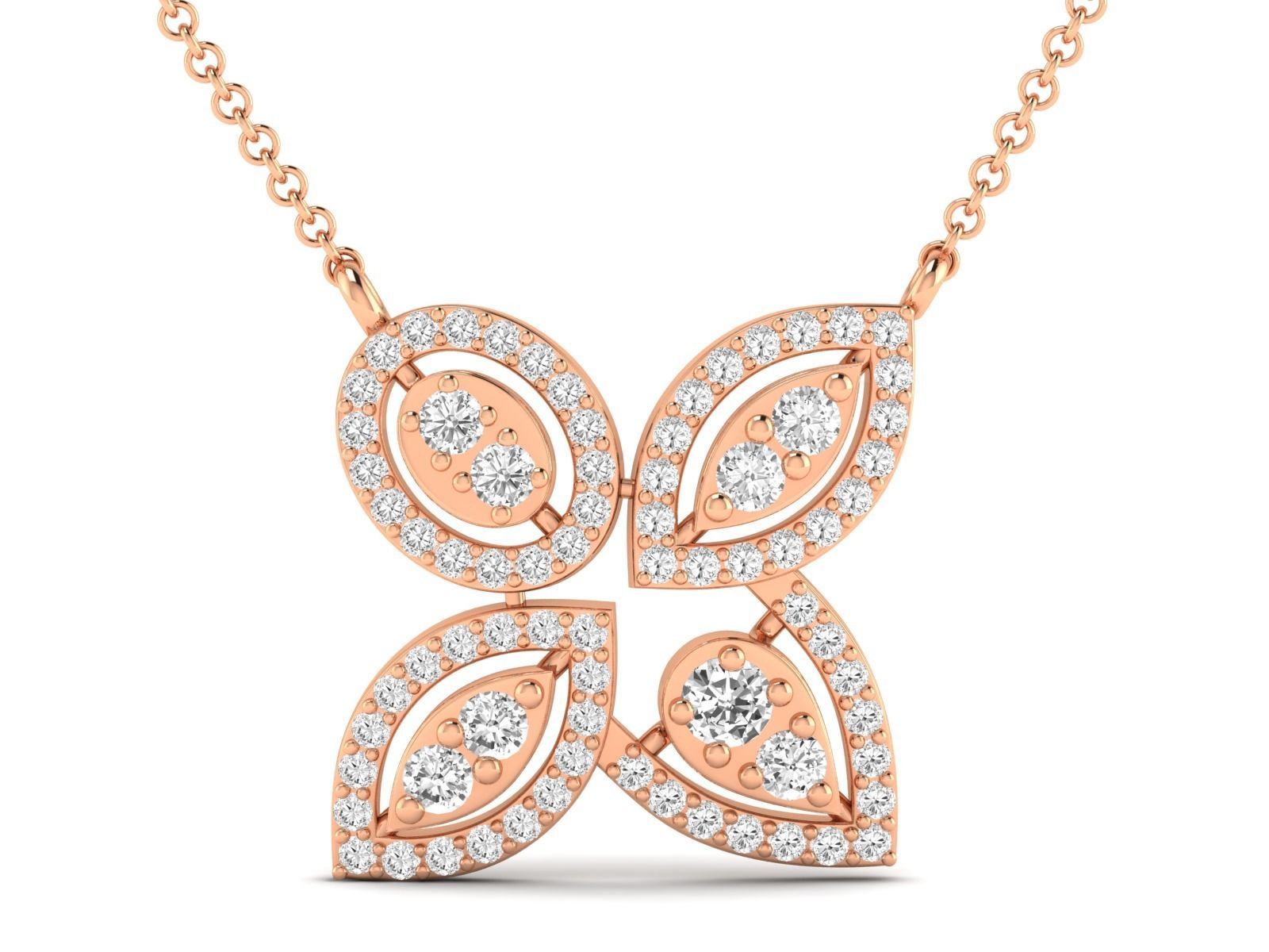 Women Pendant Earrings Ring set 3dm stl render detail 3D print model_6