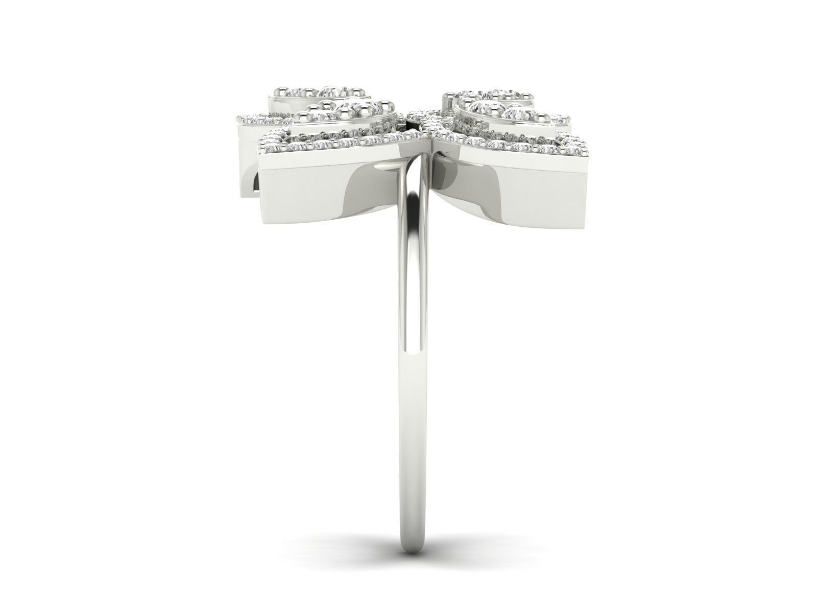 Women Pendant Earrings Ring set 3dm stl render detail 3D print model_51