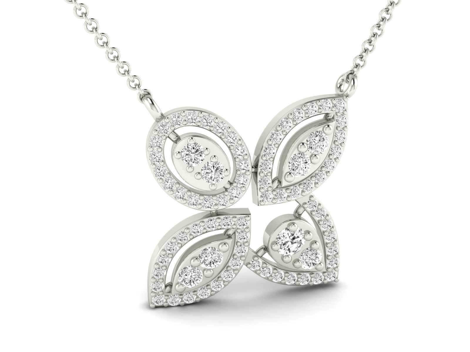 Women Pendant Earrings Ring set 3dm stl render detail 3D print model_12