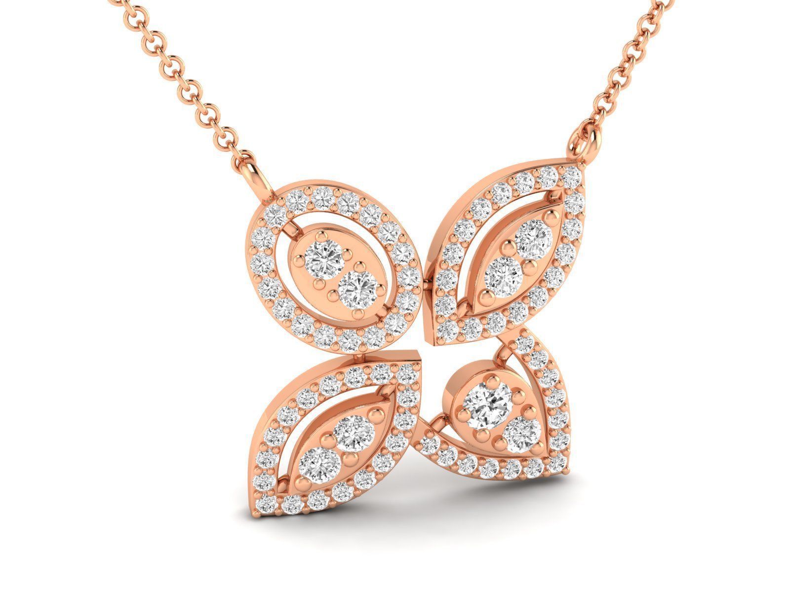 Women Pendant Earrings Ring set 3dm stl render detail 3D print model_4