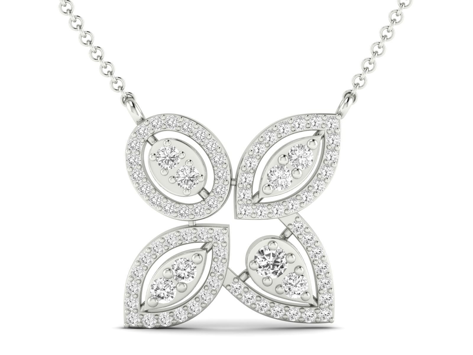 Women Pendant Earrings Ring set 3dm stl render detail 3D print model_14