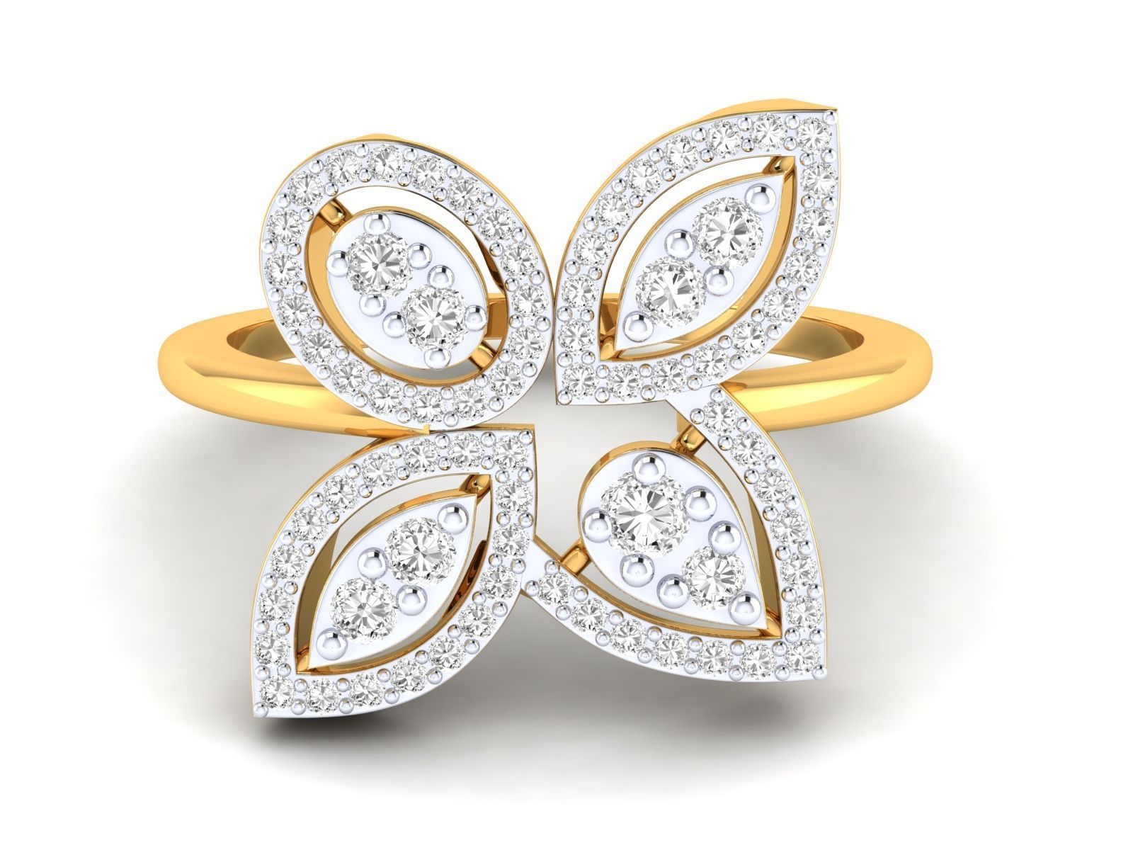 Women Pendant Earrings Ring set 3dm stl render detail 3D print model_62