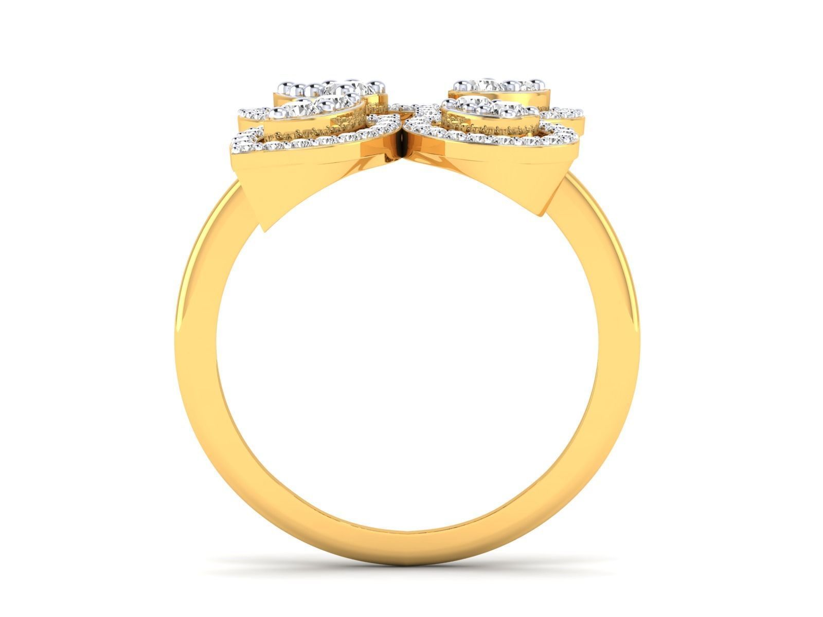 Women Pendant Earrings Ring set 3dm stl render detail 3D print model_58